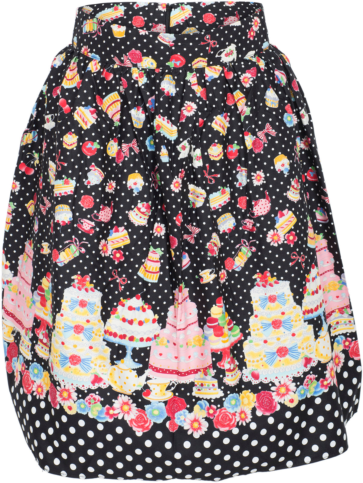 Kuestenluder_EMILEE_Punkte_POLKA_DOTS_Tea_Party_CAKE_Vintage_SWING_SKIRT_Rock_-_SchwarzbcckzMZxHrNFL