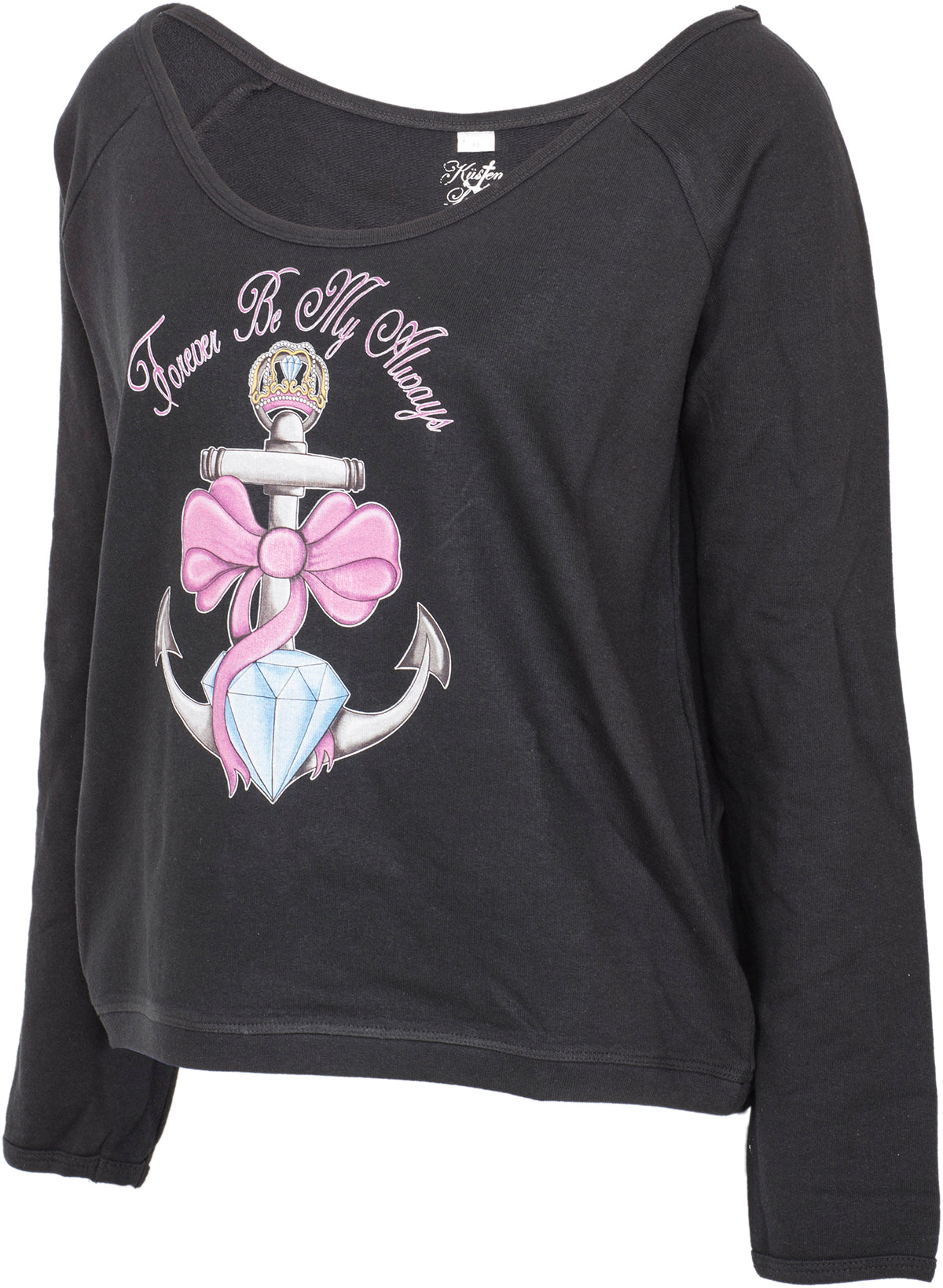 Kuestenluder_FOREVER_BE_MY_ALWAYS_Anker_Schleife_Diamant_Raglan_PULLOVER-3