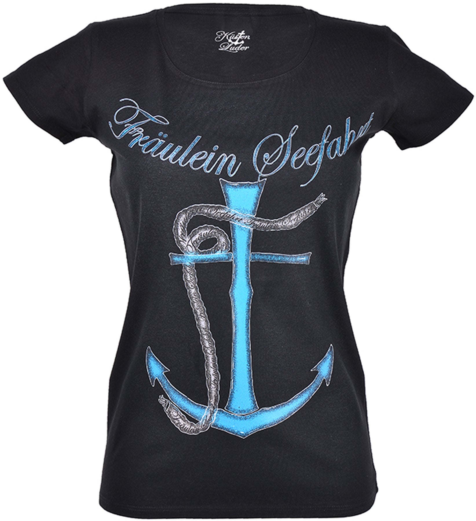 Kuestenluder_FRaeULEIN_SEEFAHRT_Anchor_SAILOR_Anker_T-Shirt_-_Schwarz_killer_kirscheTYy06bWsgAR8V