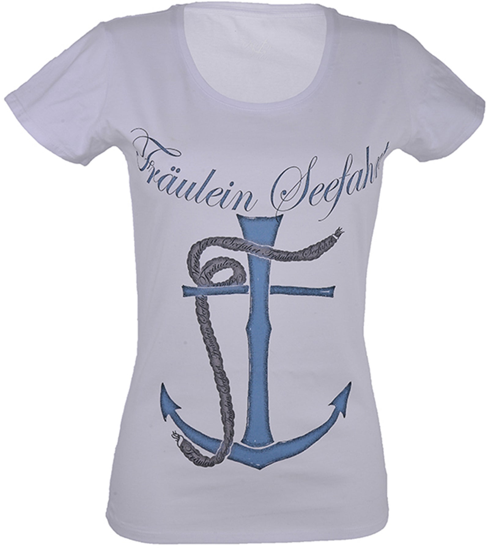 Kuestenluder_FRaeULEIN_SEEFAHRT_Anchor_SAILOR_Anker_T-Shirt_-_Weiss_killer_kirsche