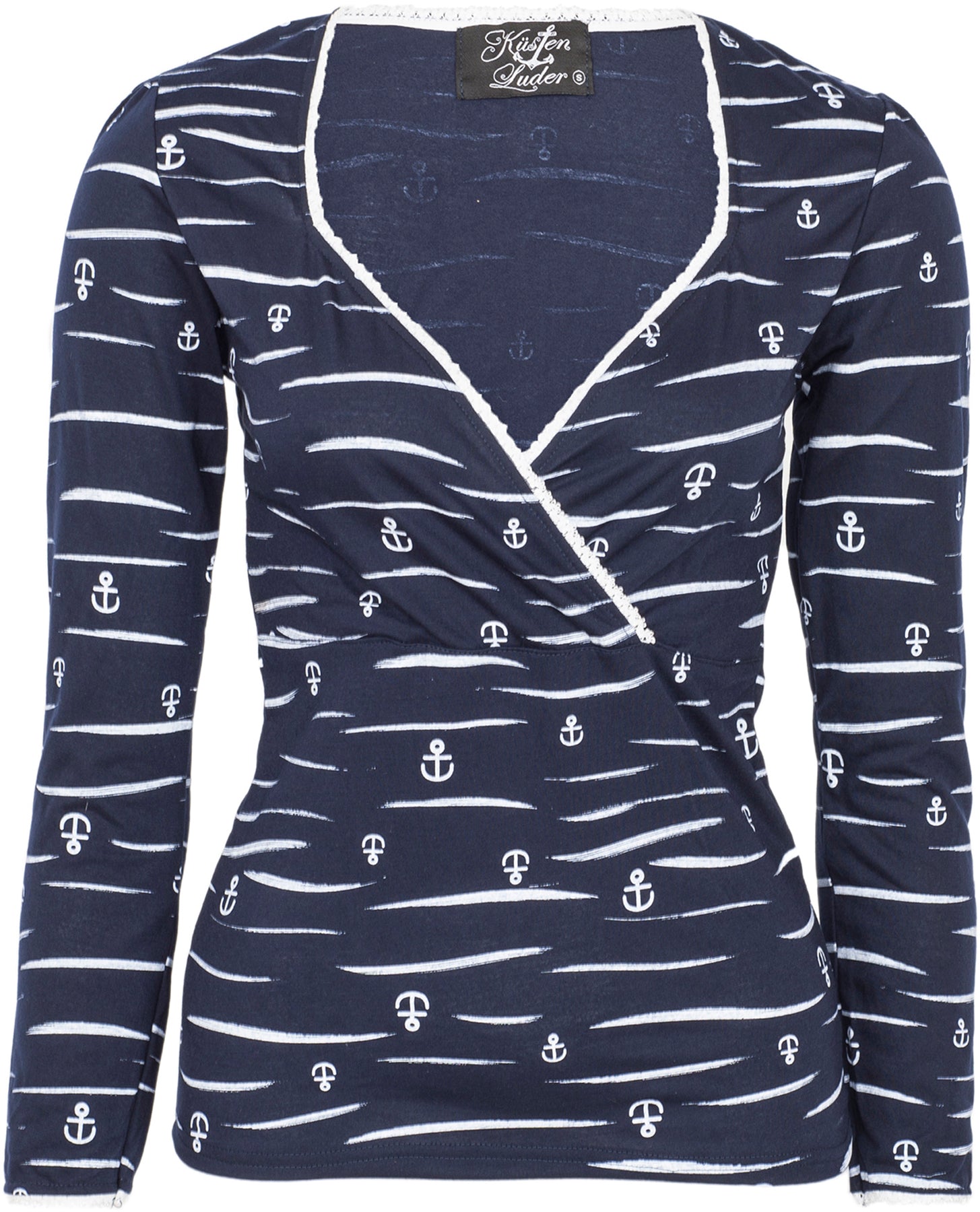 Kuestenluder_GENIA_50s_ANCHOR_Sailor_STRIPES_Langarm_SHIRT_Oberteil_killer_kirsche