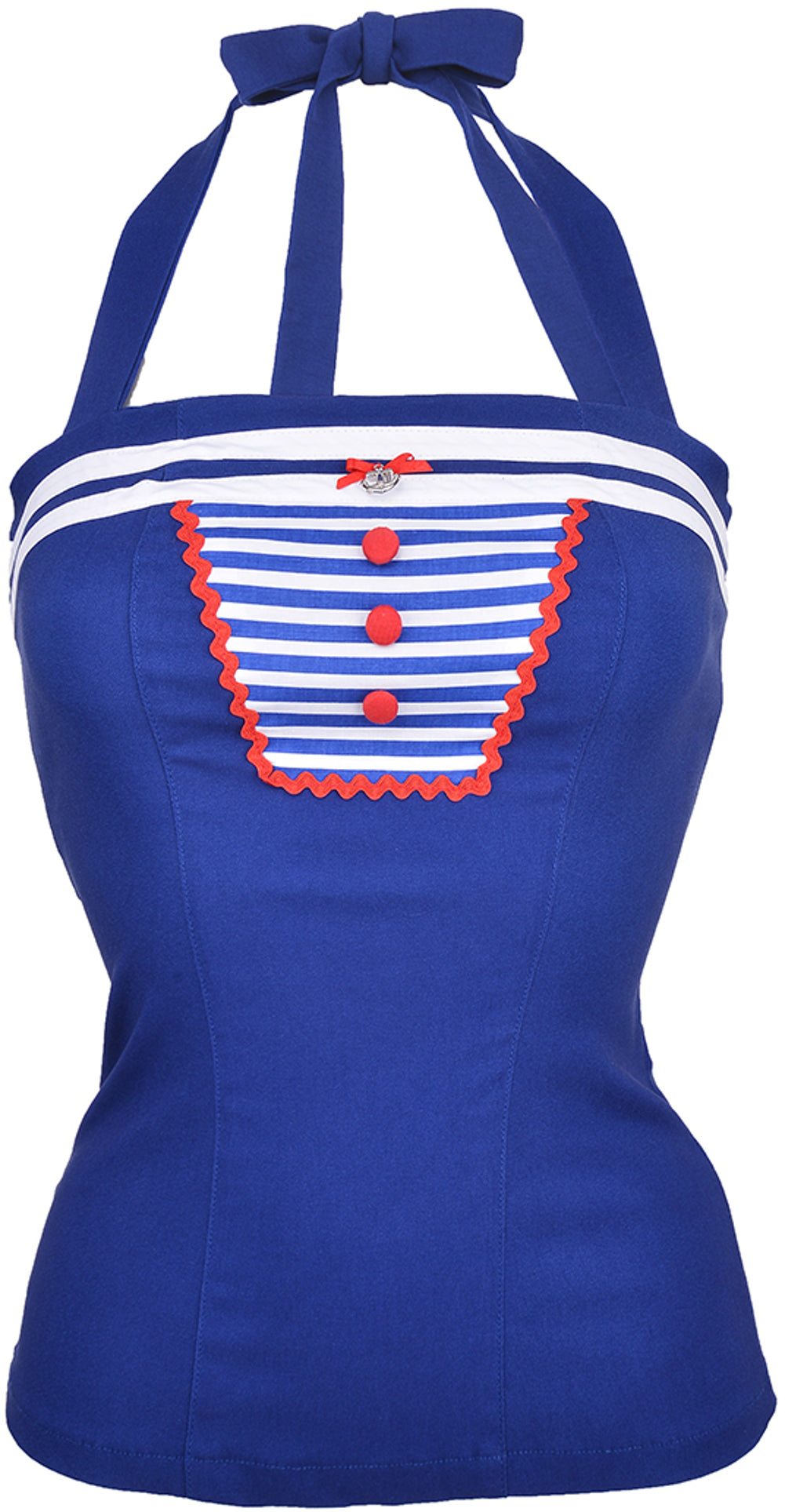 Kuestenluder_GILDA_Pin_Up_SAILOR_Anchor_Matrosen_NECKHOLDER_Top_-_Blue2mMJZxx0Y8qxj
