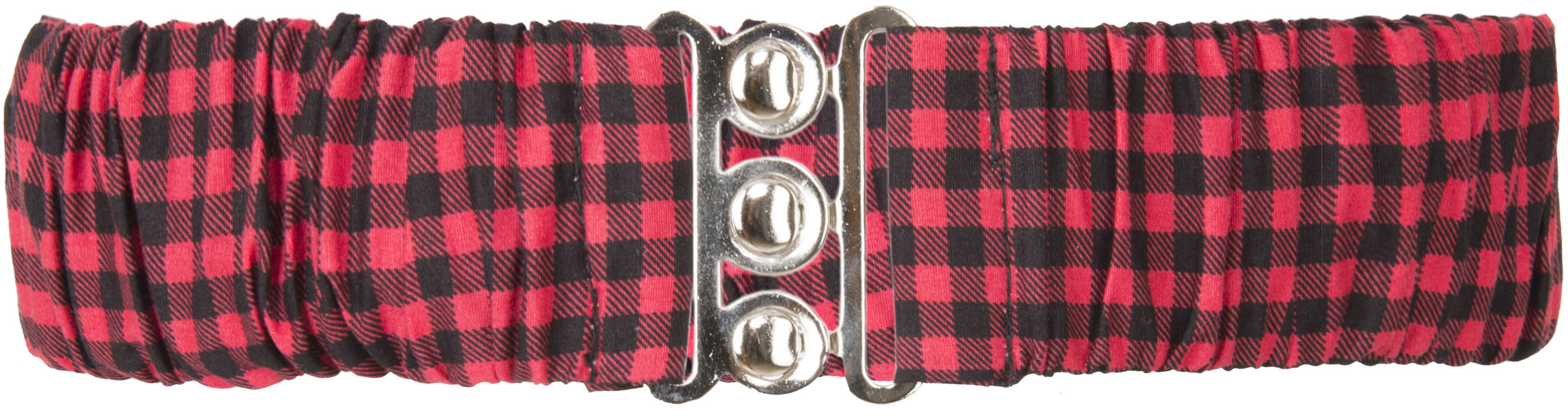 Kuestenluder_GINGHAM_Elastic_Karo_PEPITA_50s_Stretch_TAILLENGueRTEL_Rot-1