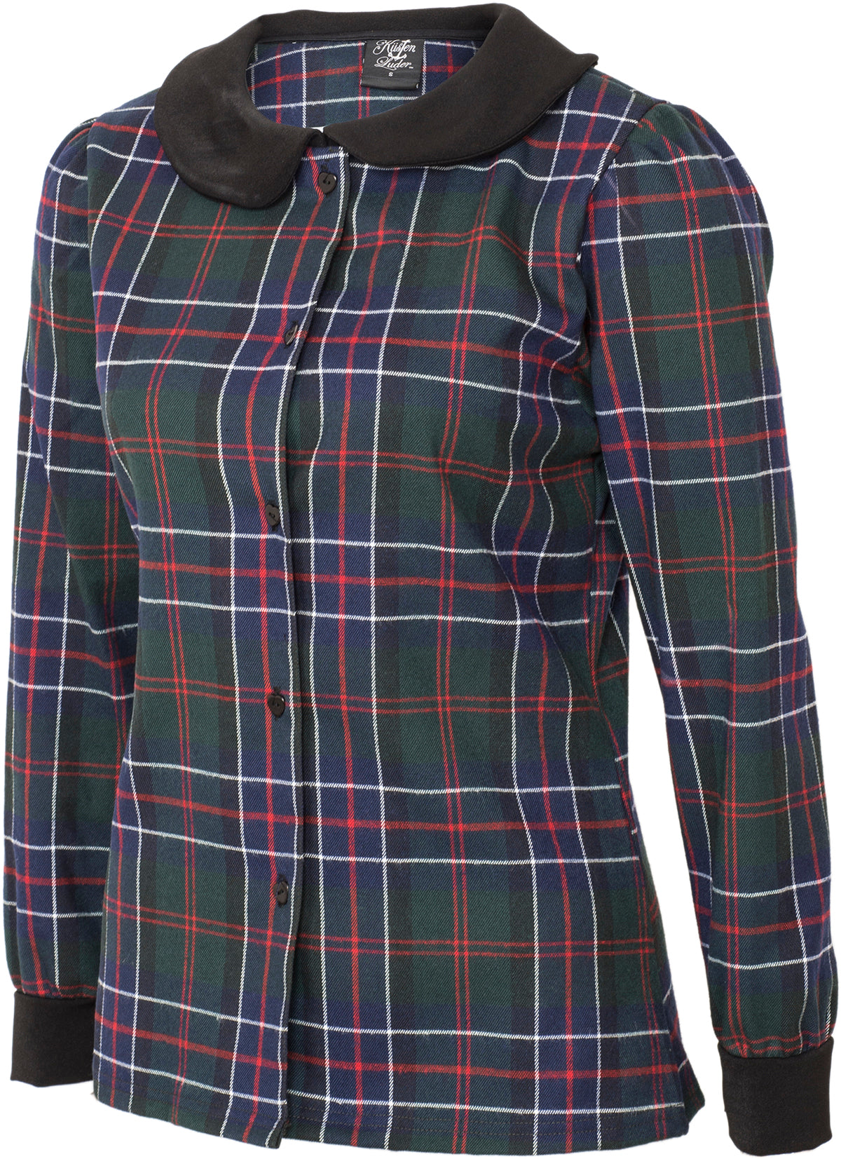 Kuestenluder_GRITTA_Peter_Pan_TARTAN_Karo_Langarm_BLUSE_Oberteil-3