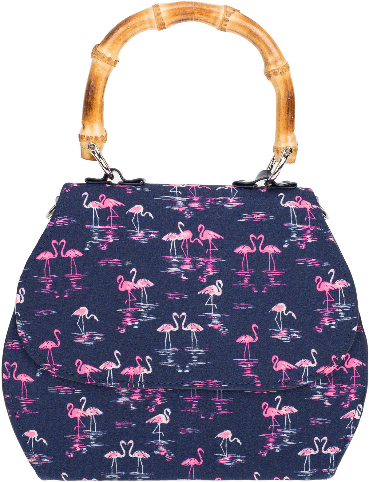 Kuestenluder_GWEN_40s_FLAMINGO_Tiki_Bambus_BAMBOO_Vintage_TASCHE