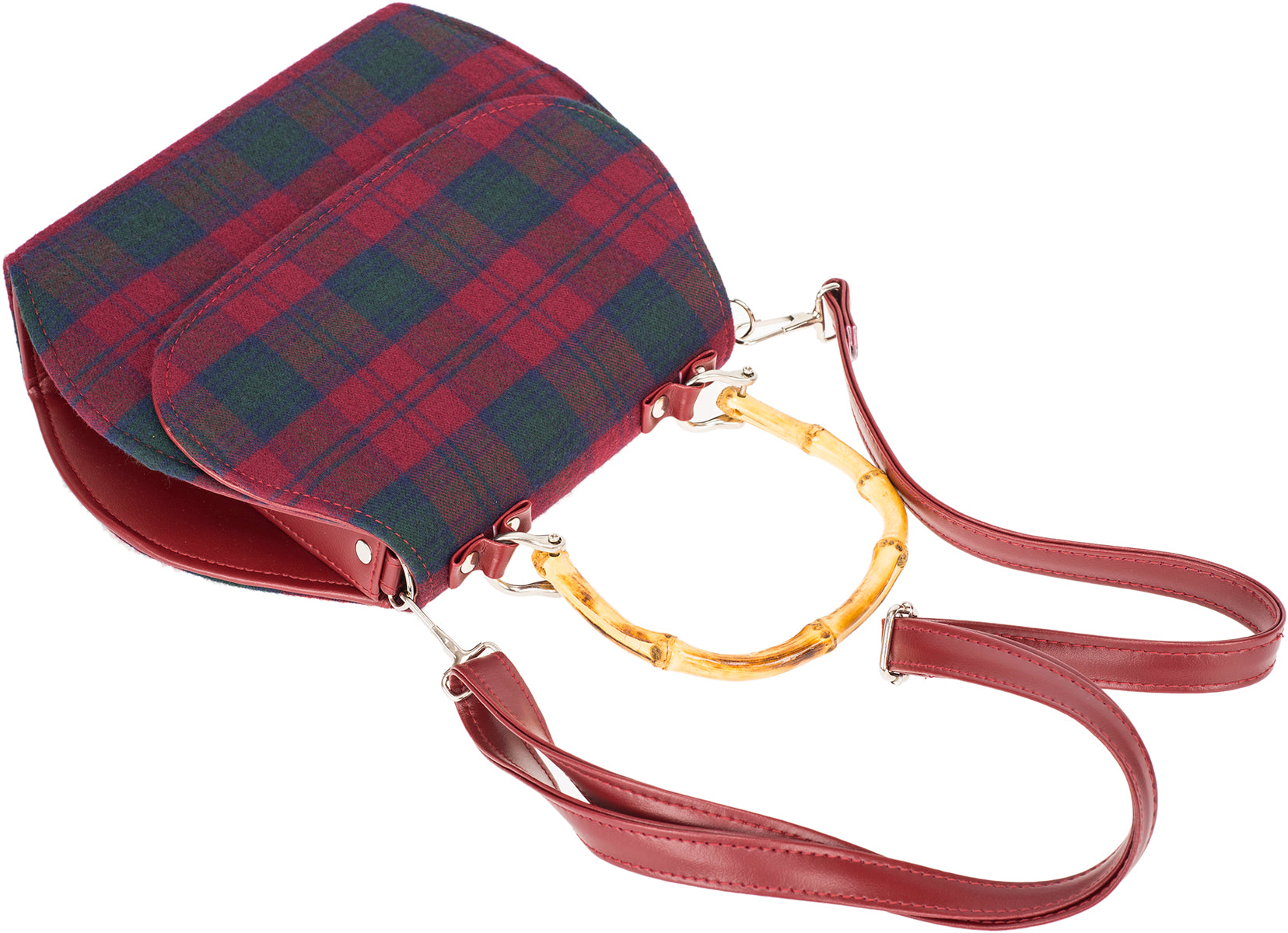 Kuestenluder_GWEN_40s_TIKI_Bambus_BAMBOO_Vintage_TARTAN_Karo_TASCHE-10