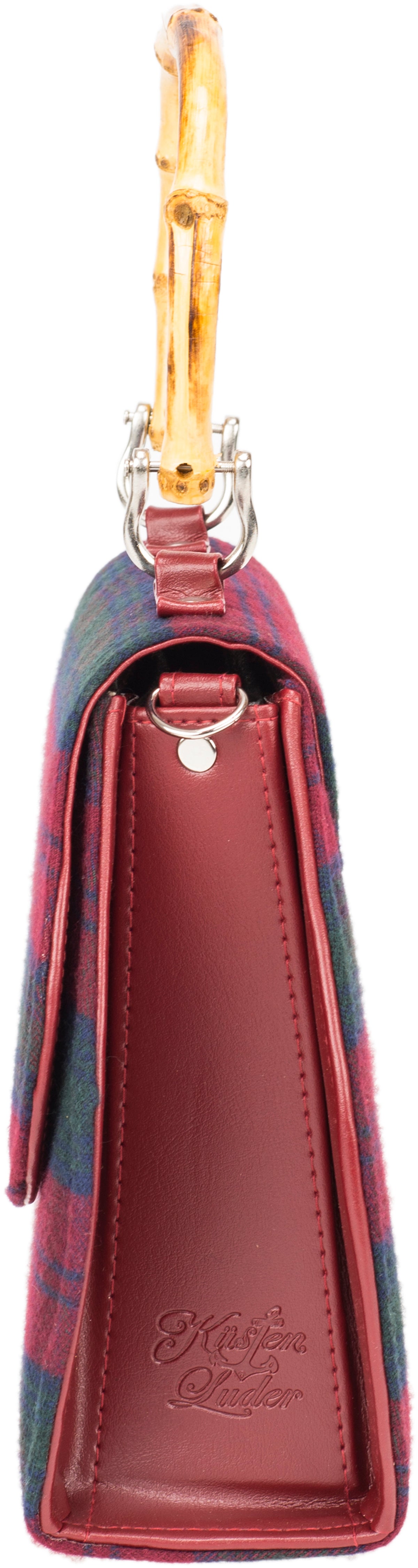 Kuestenluder_GWEN_40s_TIKI_Bambus_BAMBOO_Vintage_TARTAN_Karo_TASCHE-8
