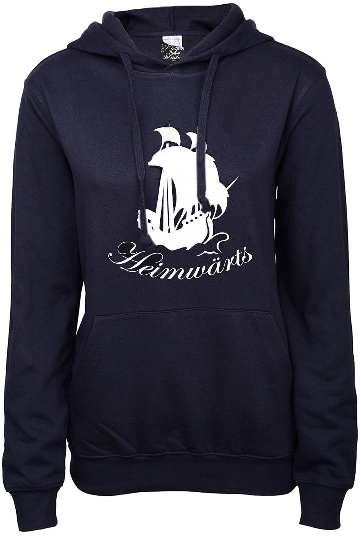 Kuestenluder_HEIMWaeRTS_SAILOR_SHIP_Langarm_Motiv_Girlie_KAPUZENPULLI_Hoodie