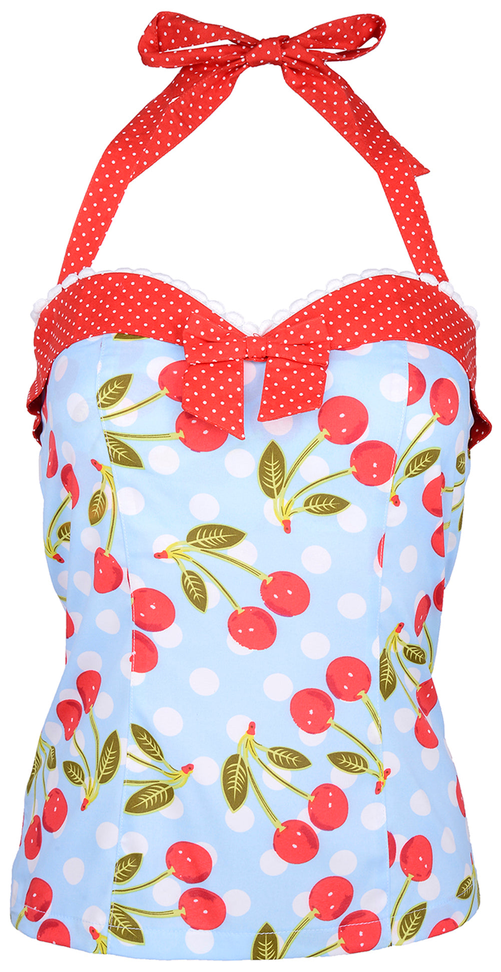 Kuestenluder_HERTHA_Vintage_CHERRY_Kirschen_Pin_Up_Ruffle_TOP