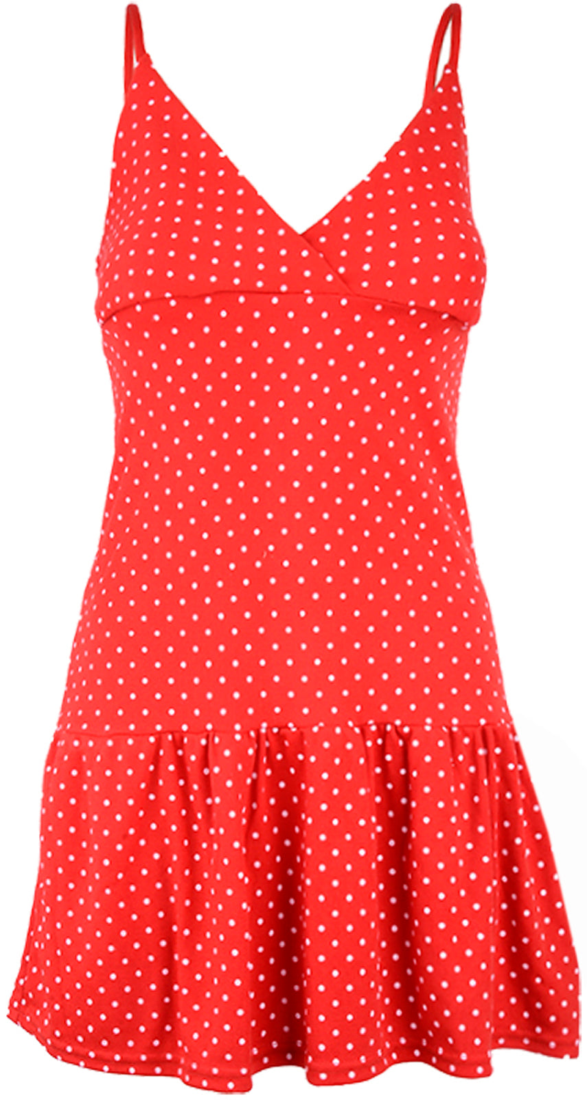 Kuestenluder_IRENE_Punkte_POLKA_DOTS_50s_V-Neck_KLEID_-_Rot_killer_kirsche5
