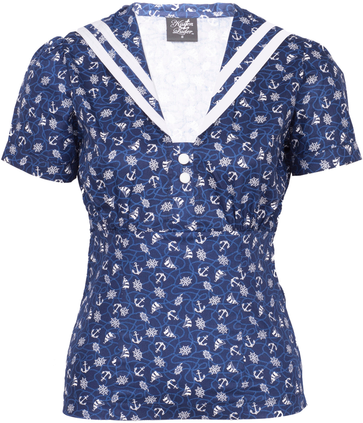 Kuestenluder_IRIS_Sailor_ANCHOR_Matrosen_Collar_BLUSE_Shirt