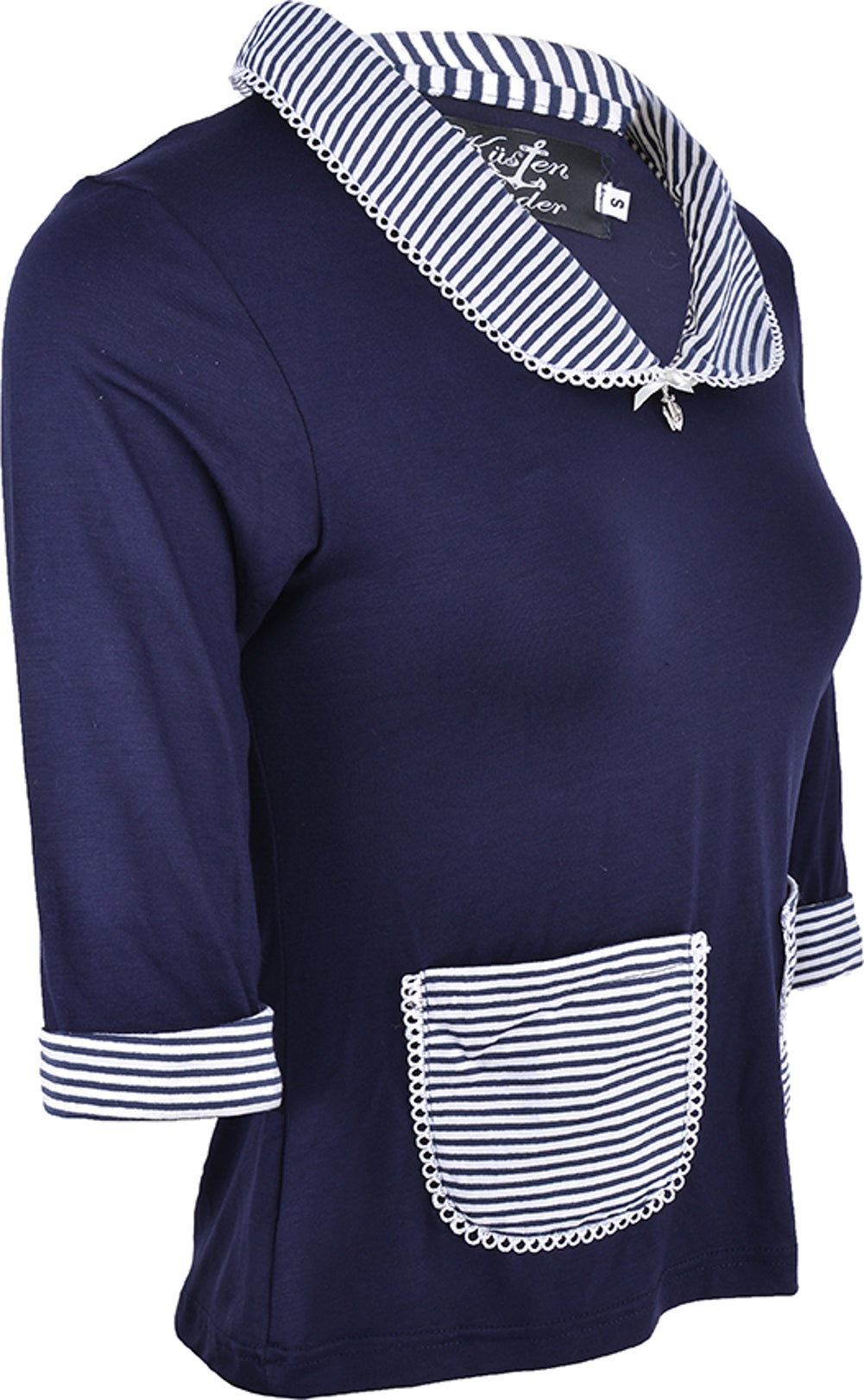 Kuestenluder_JAUNITA_Striped_Bubikragen_ANCHOR_Sailor_Shirt_blau_1