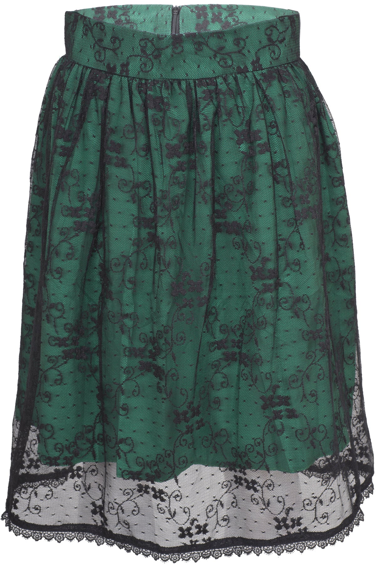 Kuestenluder_JESSE_Vintage_Floral_Black_LACE_Tulle_Pin_Up_Skirt_Rock_-_Gruen