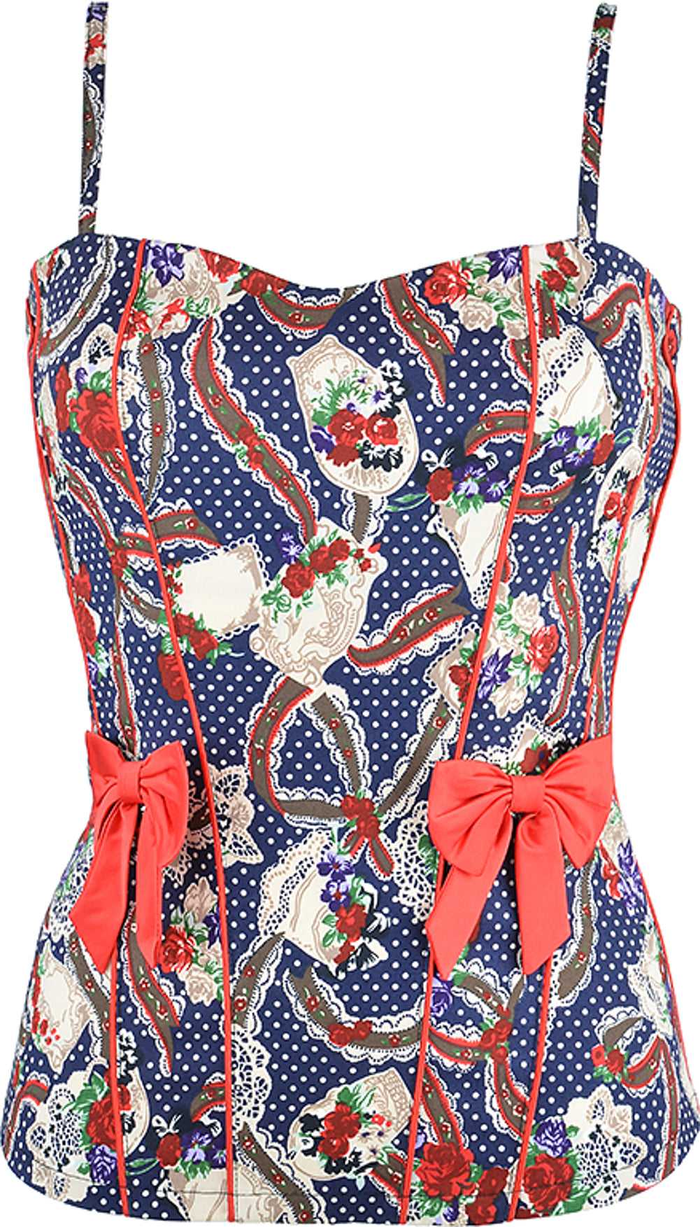 Kuestenluder_JOHANNA_50s_Bow_Pin_Up_Roses_TOP_Shirt_-_BlaubNdwSQ6FMUzft