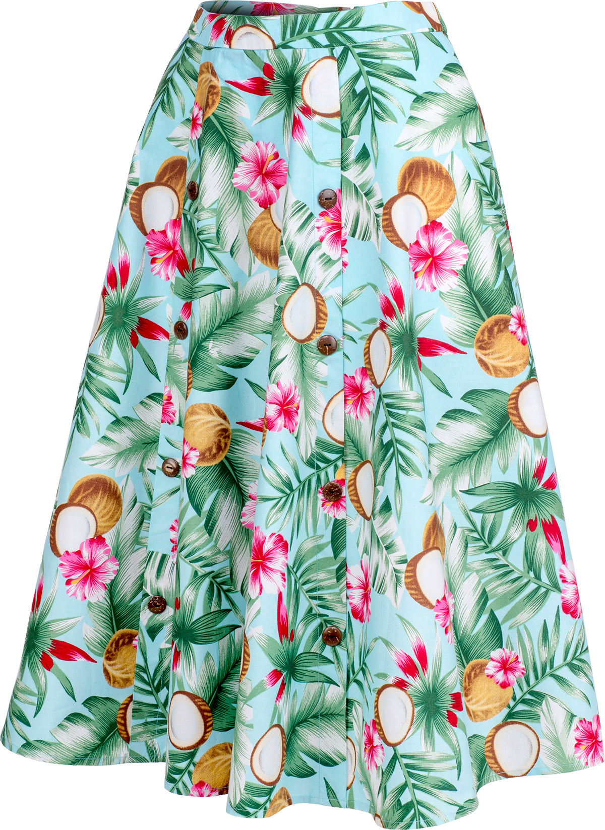 Kuestenluder_JULA_Coconut_KOKOSNUSS_Hibiskus_Skirt_SWING_ROCK_Blau-2
