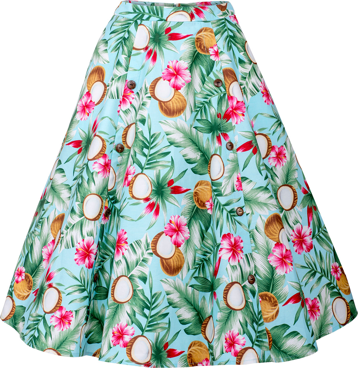 Kuestenluder_JULA_Coconut_KOKOSNUSS_Hibiskus_Skirt_SWING_ROCK_Blau-5