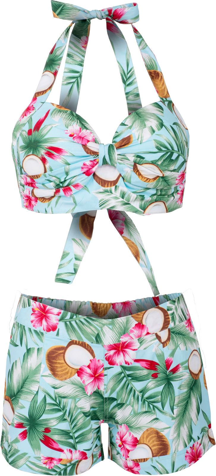 Kuestenluder_JULA_Tropical_COCONUT_Hibiskus_REPRO_BIKINI_Set_Blau_killer_kirsche