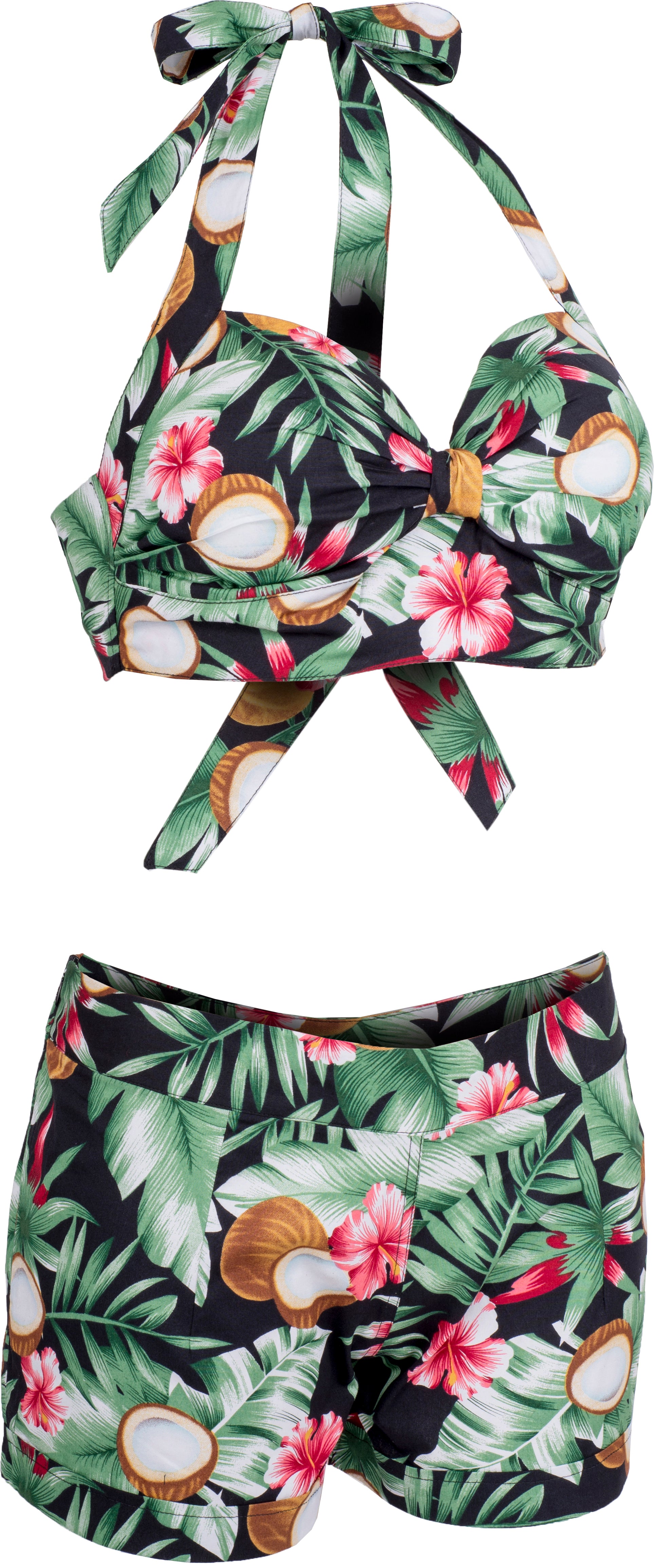 Kuestenluder_JULA_Tropical_COCONUT_Hibiskus_REPRO_BIKINI_Set_Schwarz-3