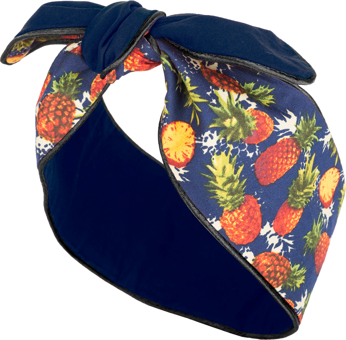 Kuestenluder_KARIMA_Pineapple_ANANAS_Plain_Paspel_HAARBAND_Hair_Band-2