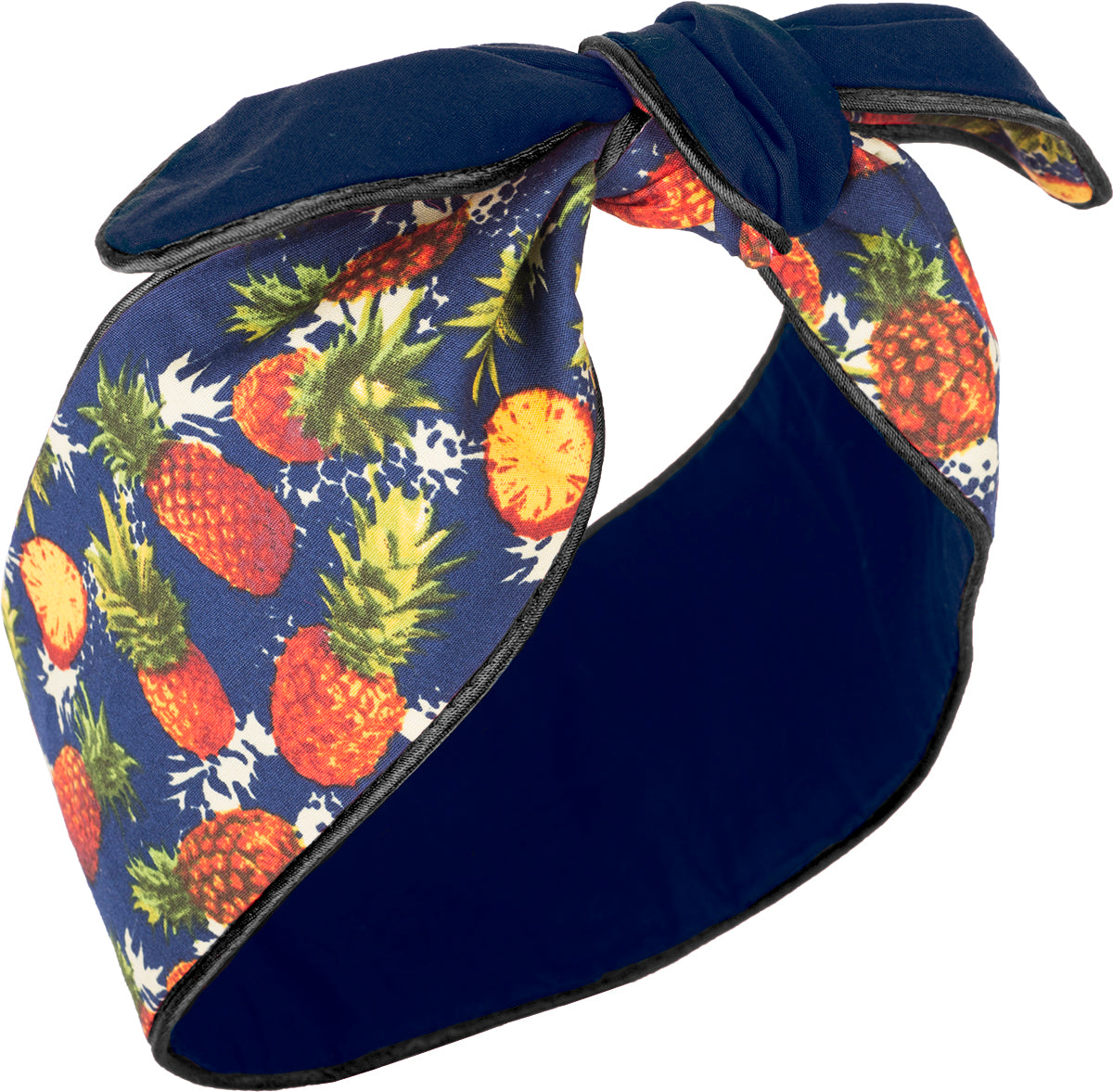 Kuestenluder_KARIMA_Pineapple_ANANAS_Plain_Paspel_HAARBAND_Hair_Band-3