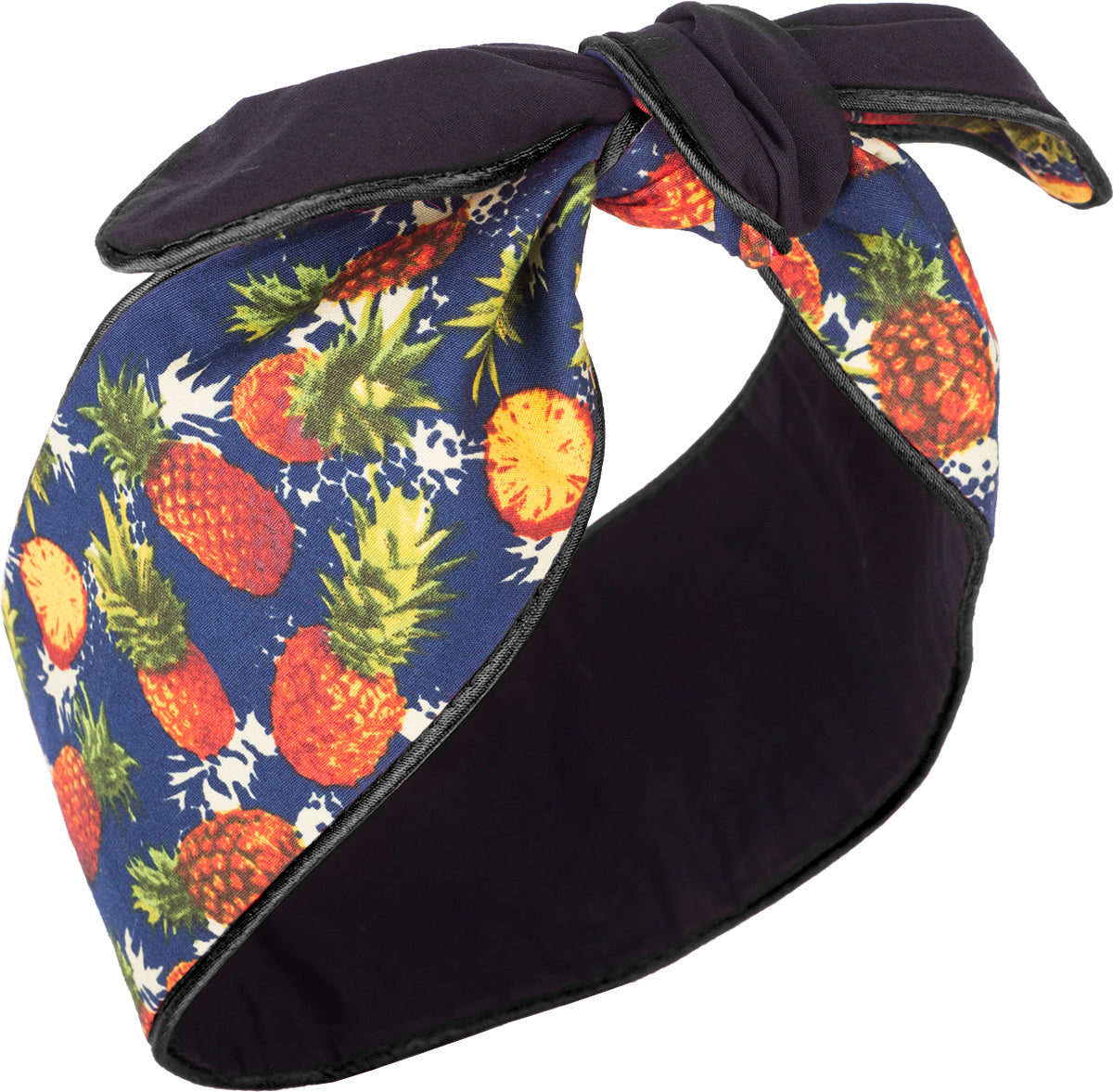Kuestenluder_KARIMA_Pineapple_ANANAS_Plain_Paspel_HAARBAND_Hair_Band-7