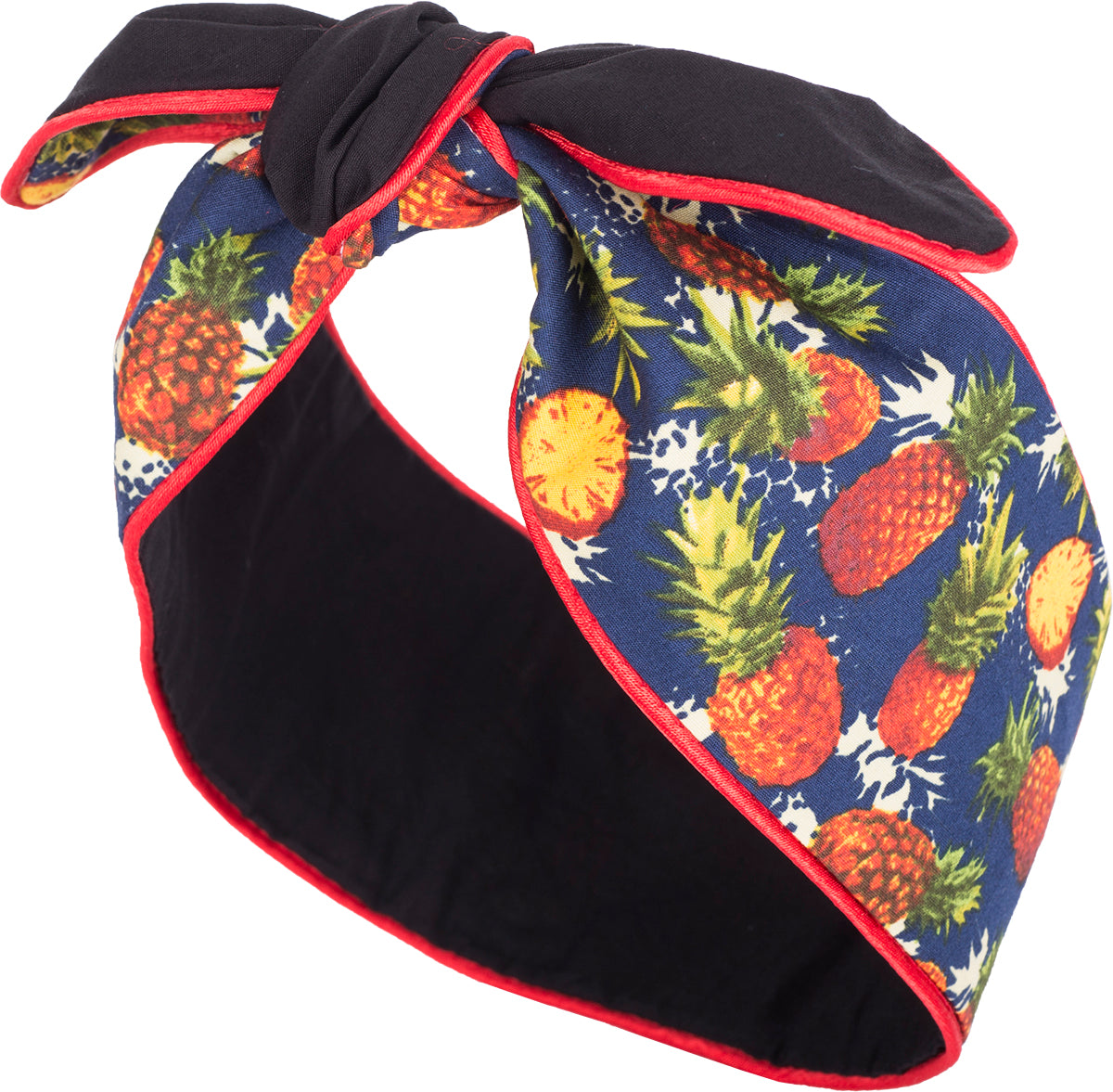 Kuestenluder_KARIMA_Pineapple_ANANAS_Plain_Paspel_HAARBAND_Hair_Band-b