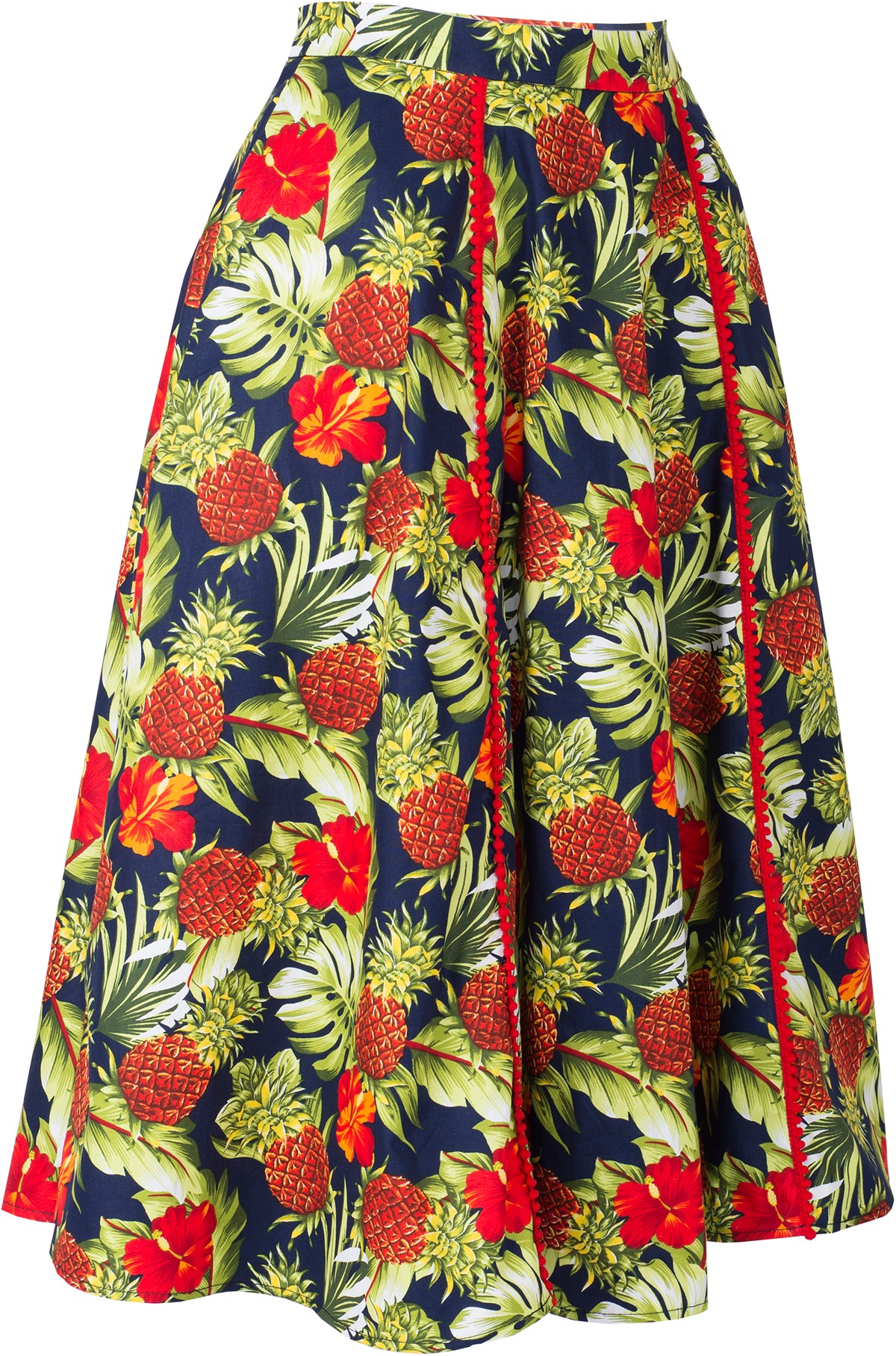 Kuestenluder_KATREIN_Ananas_HIBISCUS_Pompom_Swing_Skirt_ROCK_Blau-3KFD9Onzt29CMu