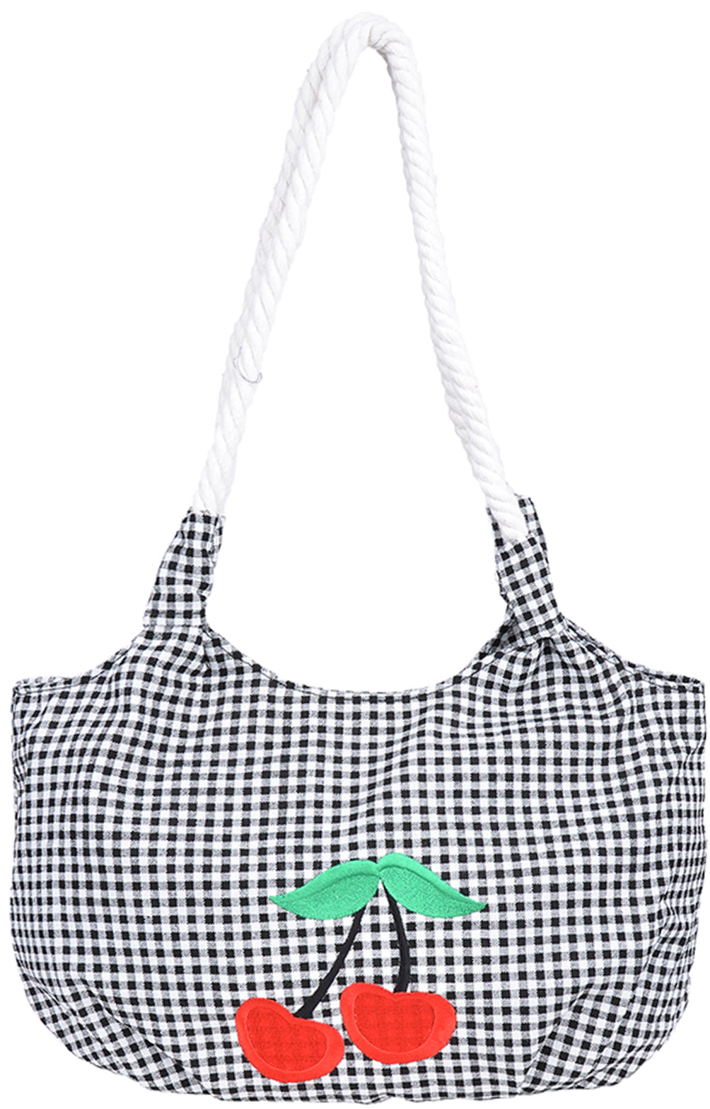 Kuestenluder_KAYLIL_Kirschen_50s_Cherry_Pepita_Handtasche_-_SchwarzSfBhvd7pH98MR