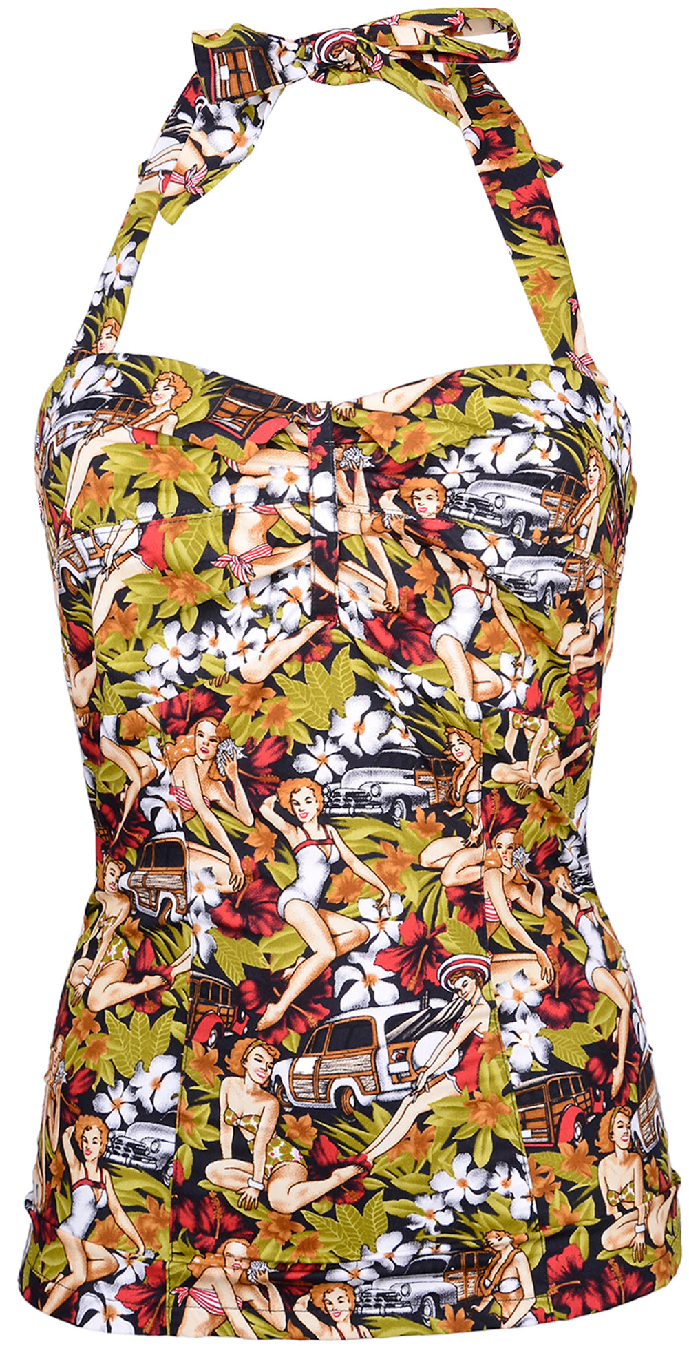 Kuestenluder_KENDA_Pin_Up_Girls_ALOHA_50s_Neckholder_TOP