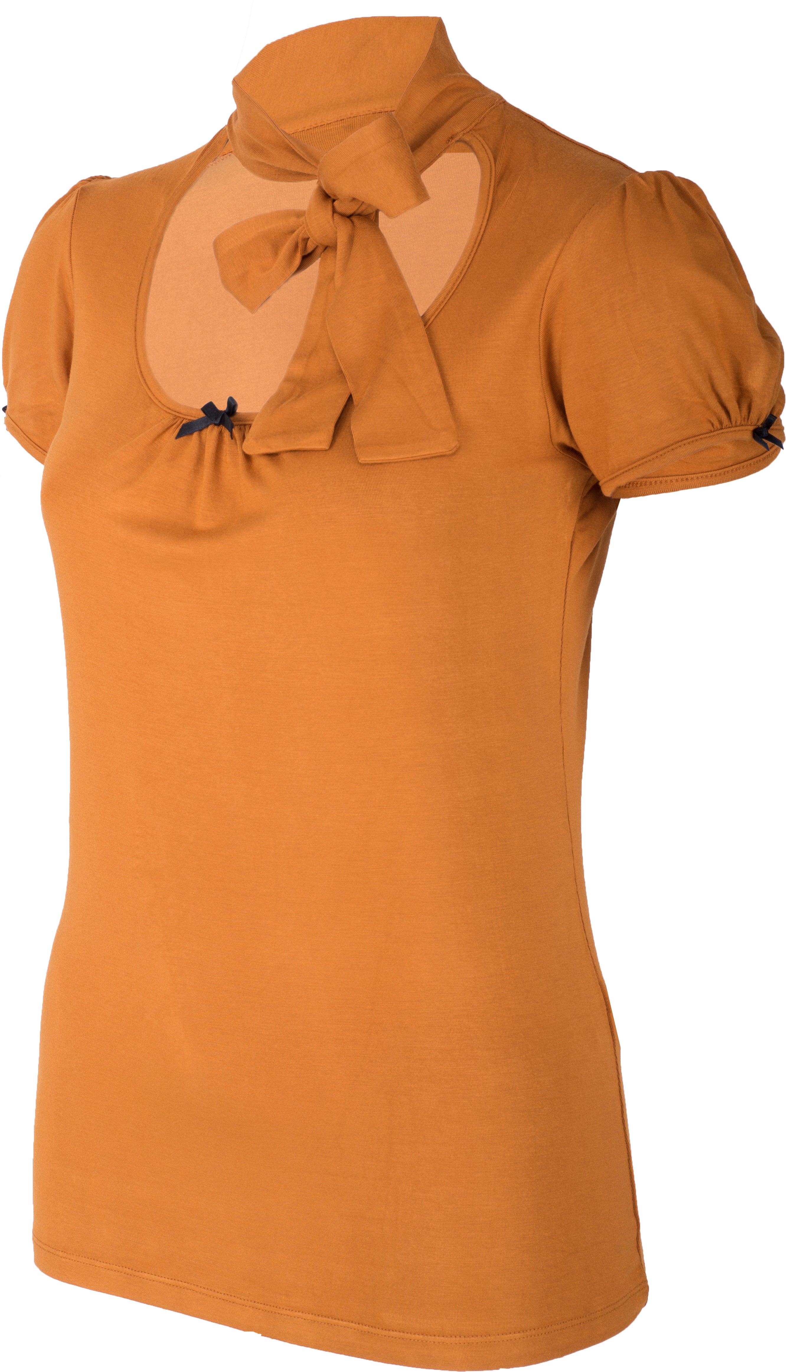 Kuestenluder_KENZIE_Vintage_BOW_Schleife_Kurzarm_SCHLUPPENSHIRT_Gelb-3
