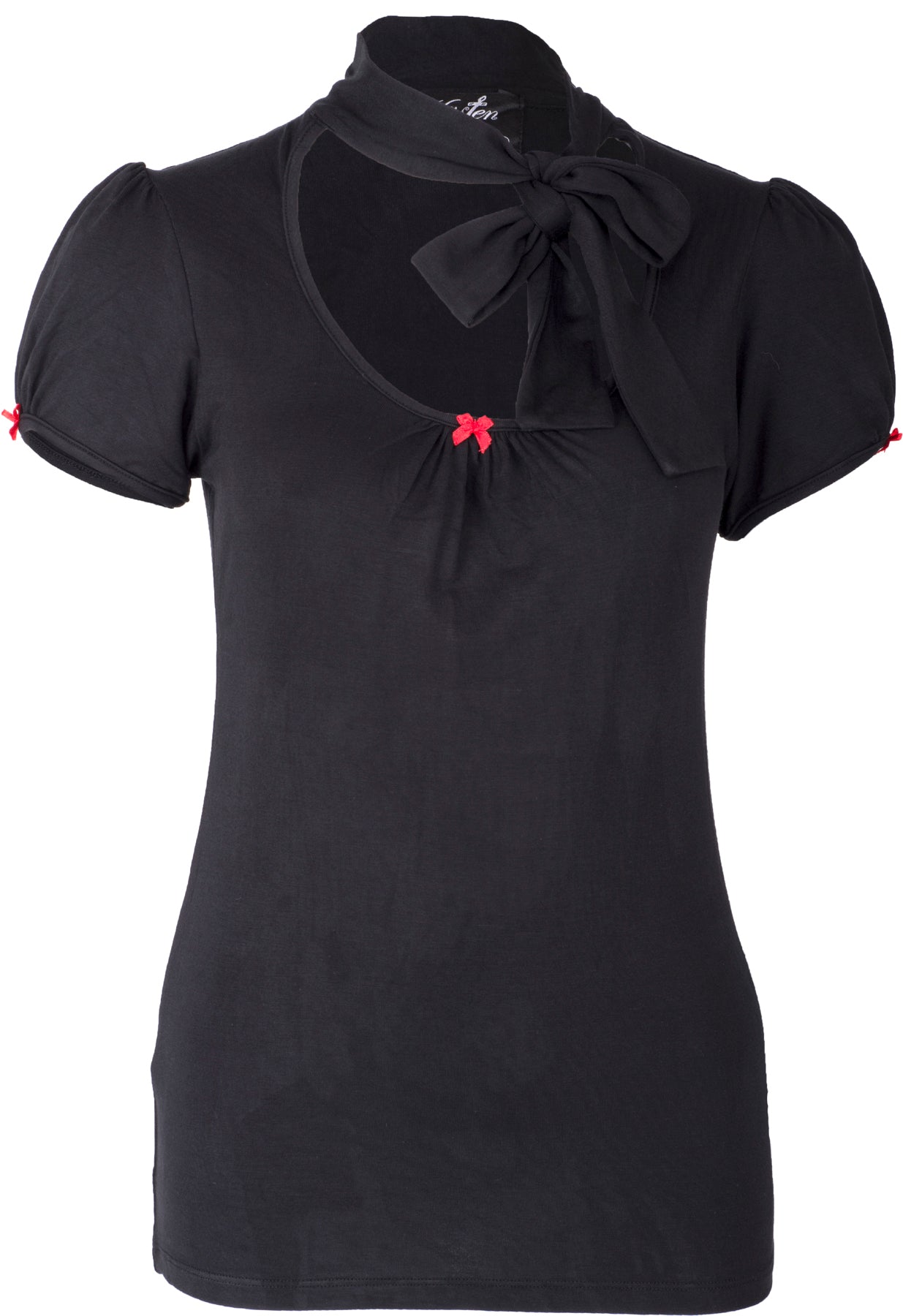Kuestenluder_KENZIE_Vintage_BOW_Schleife_Kurzarm_SCHLUPPENSHIRT_Schwarz_killer_kirsched3xybqNmkA023