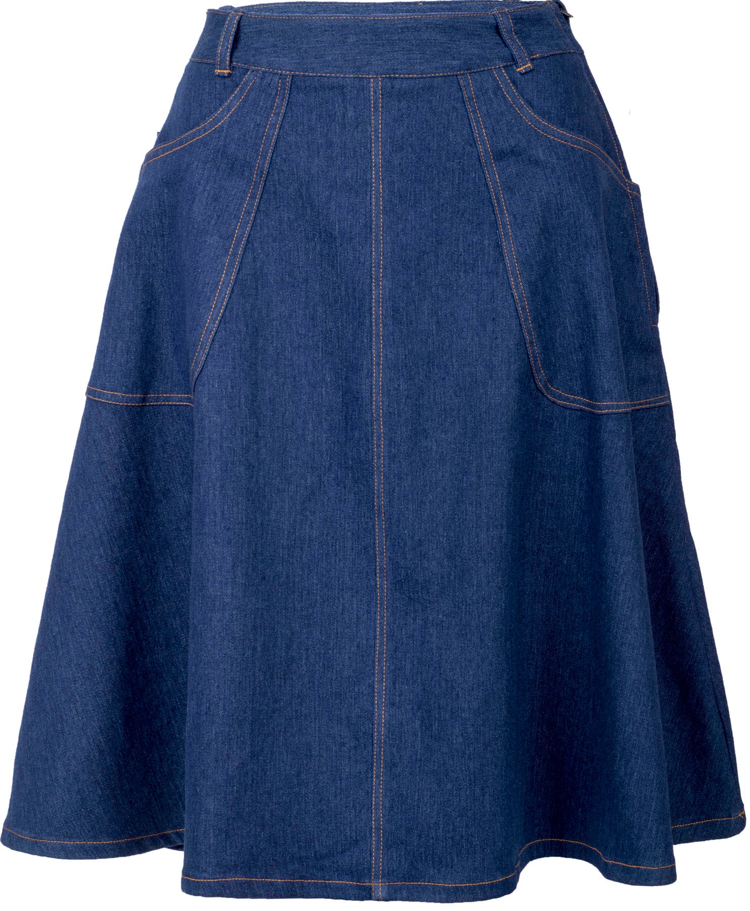 Kuestenluder_KETINA_Vintage_DENIM_Jeans_RETRO_Skirt_SWING_ROCK_killer_kirsche