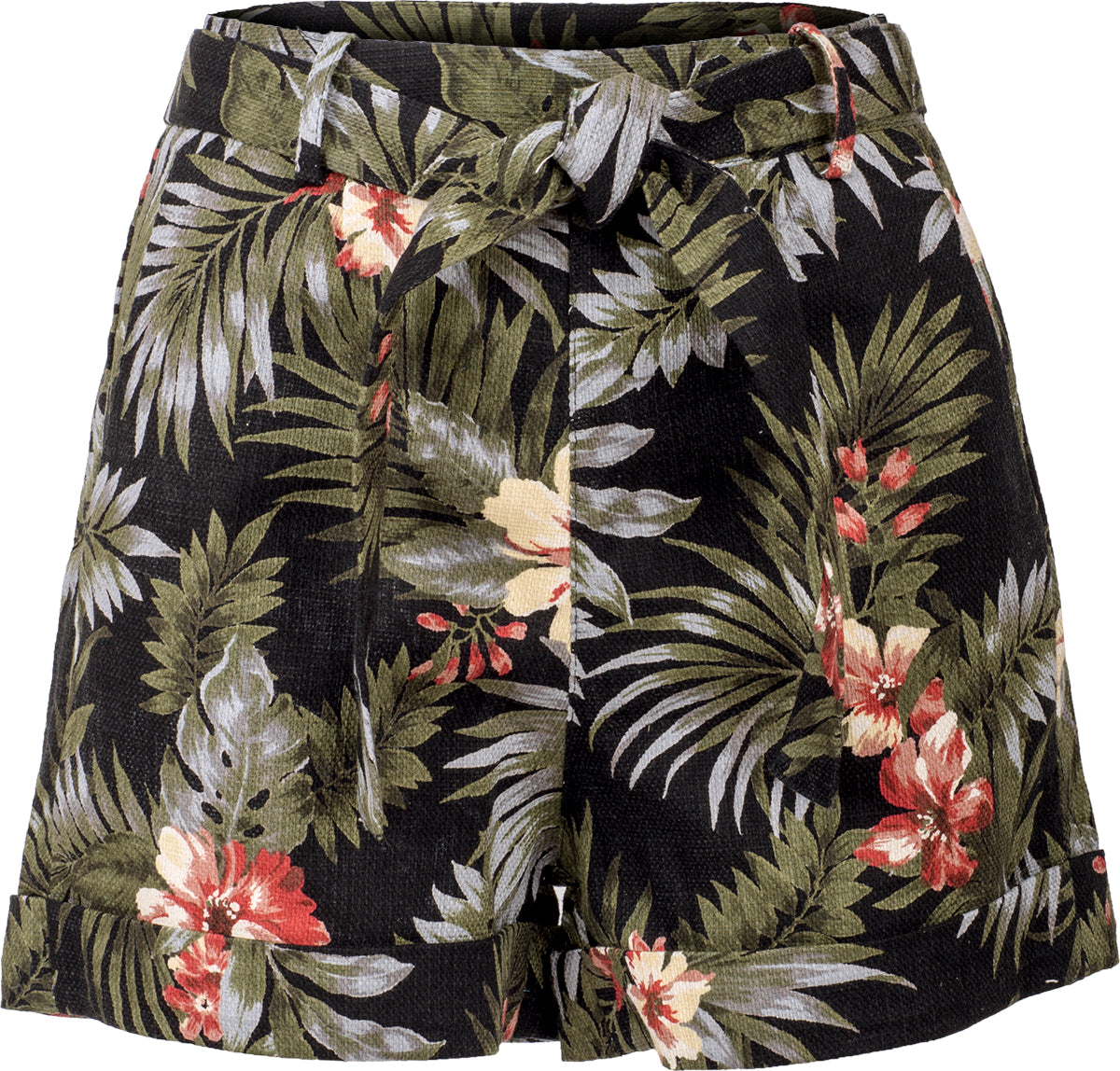 Kuestenluder_KIVELA_Tropical_HIBISKUS_Palm_Leaf_High_Waist_Hose_SHORTS-15n2boemyaN9Vm