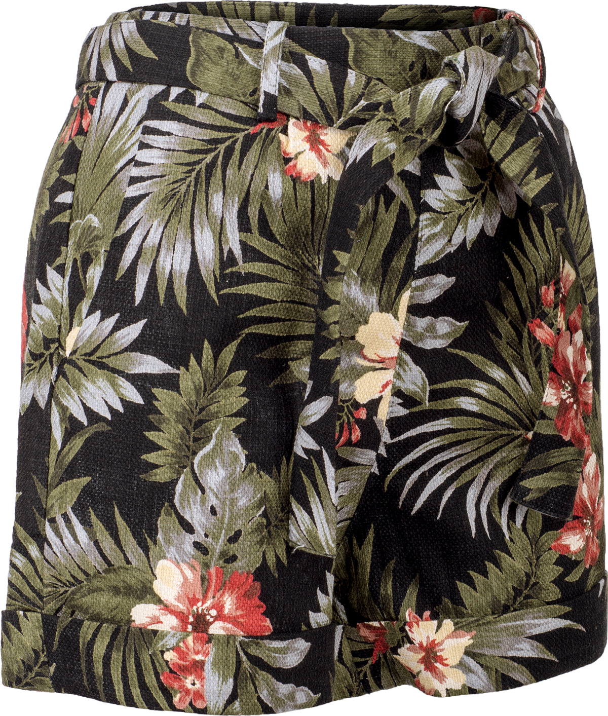 Kuestenluder_KIVELA_Tropical_HIBISKUS_Palm_Leaf_High_Waist_Hose_SHORTS-3WHqgxWg711GCQ