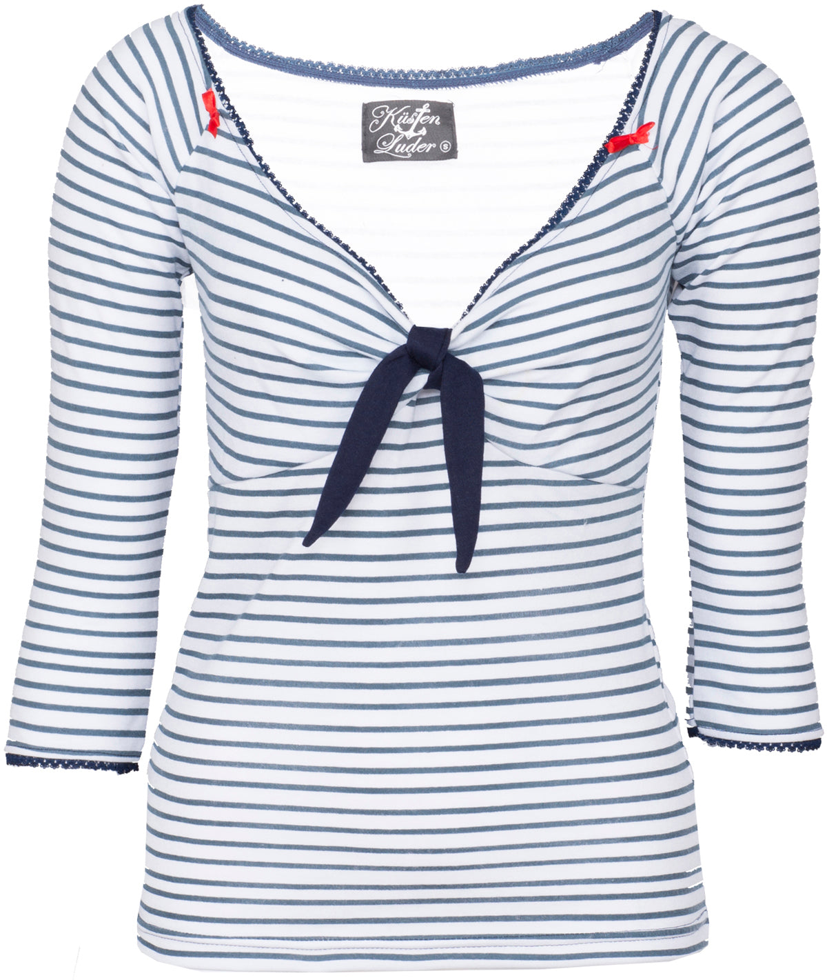 Kuestenluder_KIZZY_V-Neck_Sailor_Striped_Nautical_Pin_Up_Oberteil_SHIRT