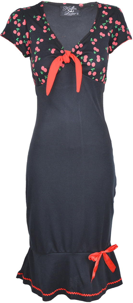 Kuestenluder_LARISSA_Cherry_50s_Kirschen_Bow_Pin_Up_Dress_Kleid_-_BlkZ8od7ALnU318Z