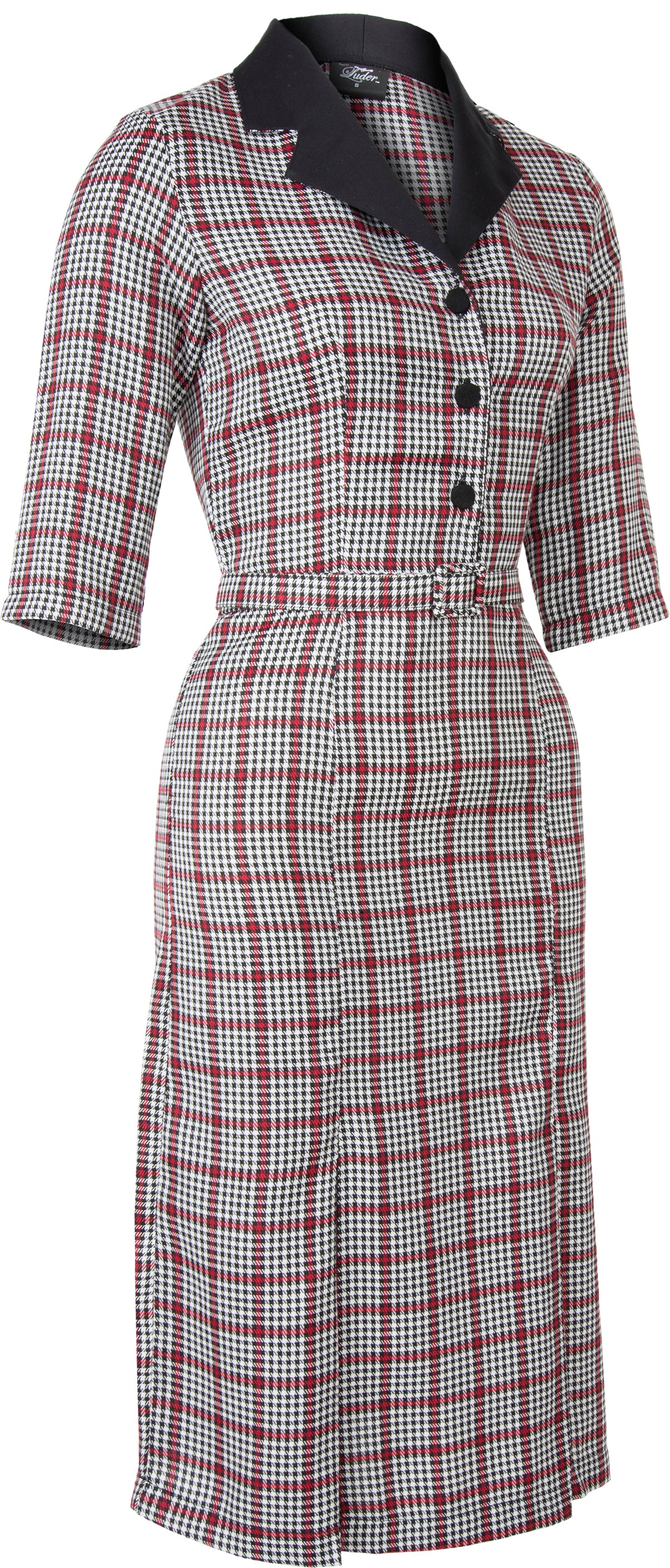 Kuestenluder_LAURELIN_Vintage_GLENCHECK_Hahnentritt_Pencil_Dress_Kleid-3