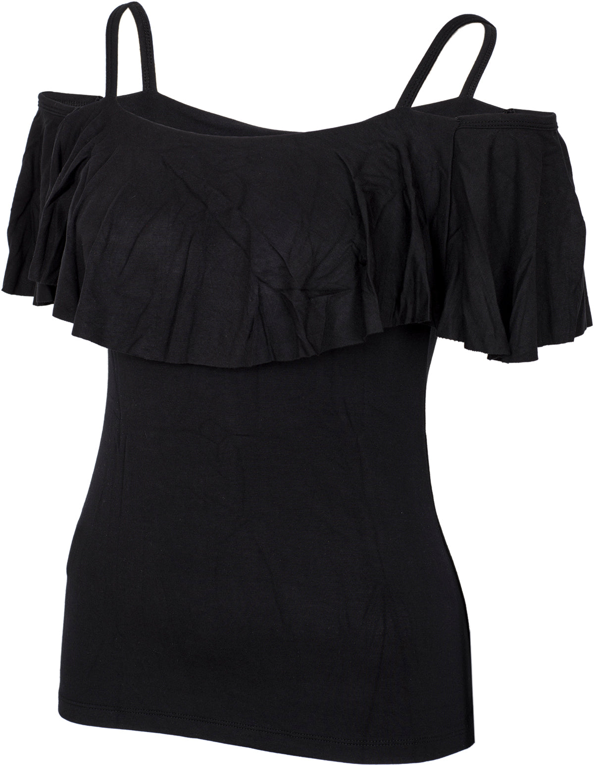 Kuestenluder_LEATRICE_Vintage_VOLANT_Blusenshirt_Oberteil_-_Schwarz-2