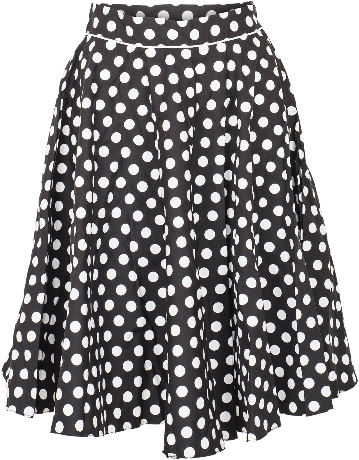 Kuestenluder_LENORE_Vintage_POLKA_DOT_Punkte_Swing_Skirt_TELLERROCK_-_Schwarz_killer_kirsche