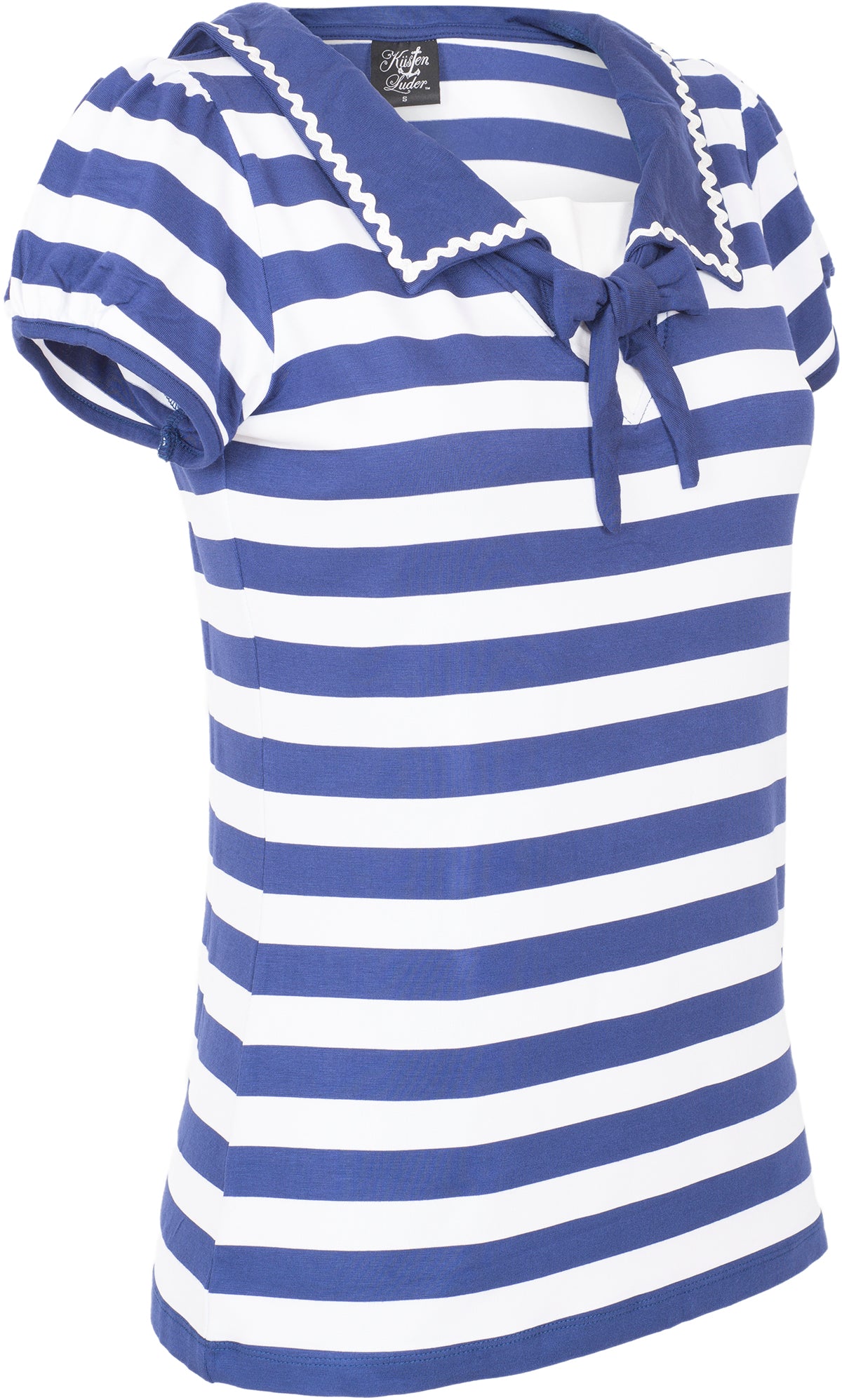 Kuestenluder_LIANNE_Vintage_SAILOR_Striped_STREIFEN_Oberteil_Kurzarm_SHIRT-2