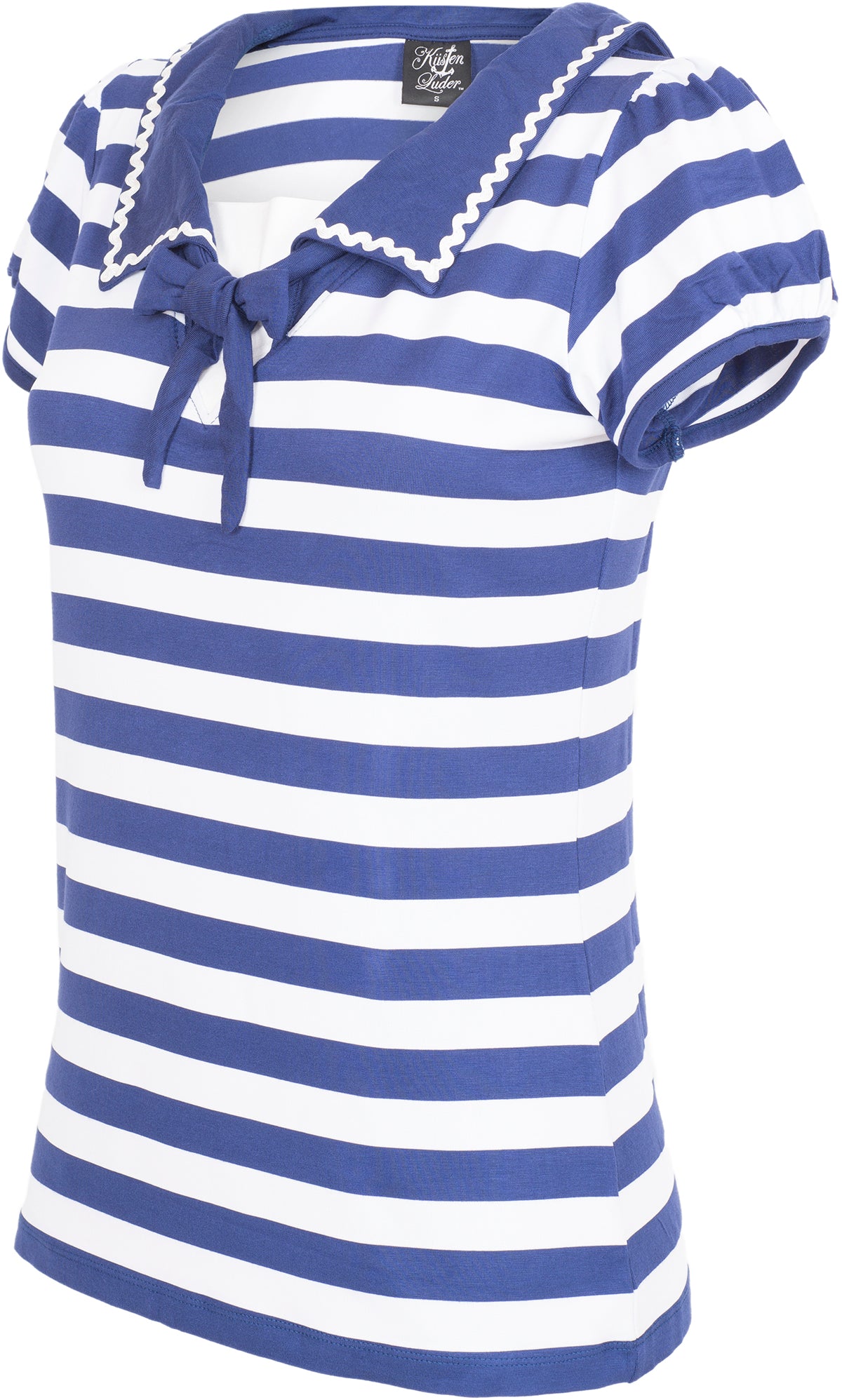Kuestenluder_LIANNE_Vintage_SAILOR_Striped_STREIFEN_Oberteil_Kurzarm_SHIRT-3