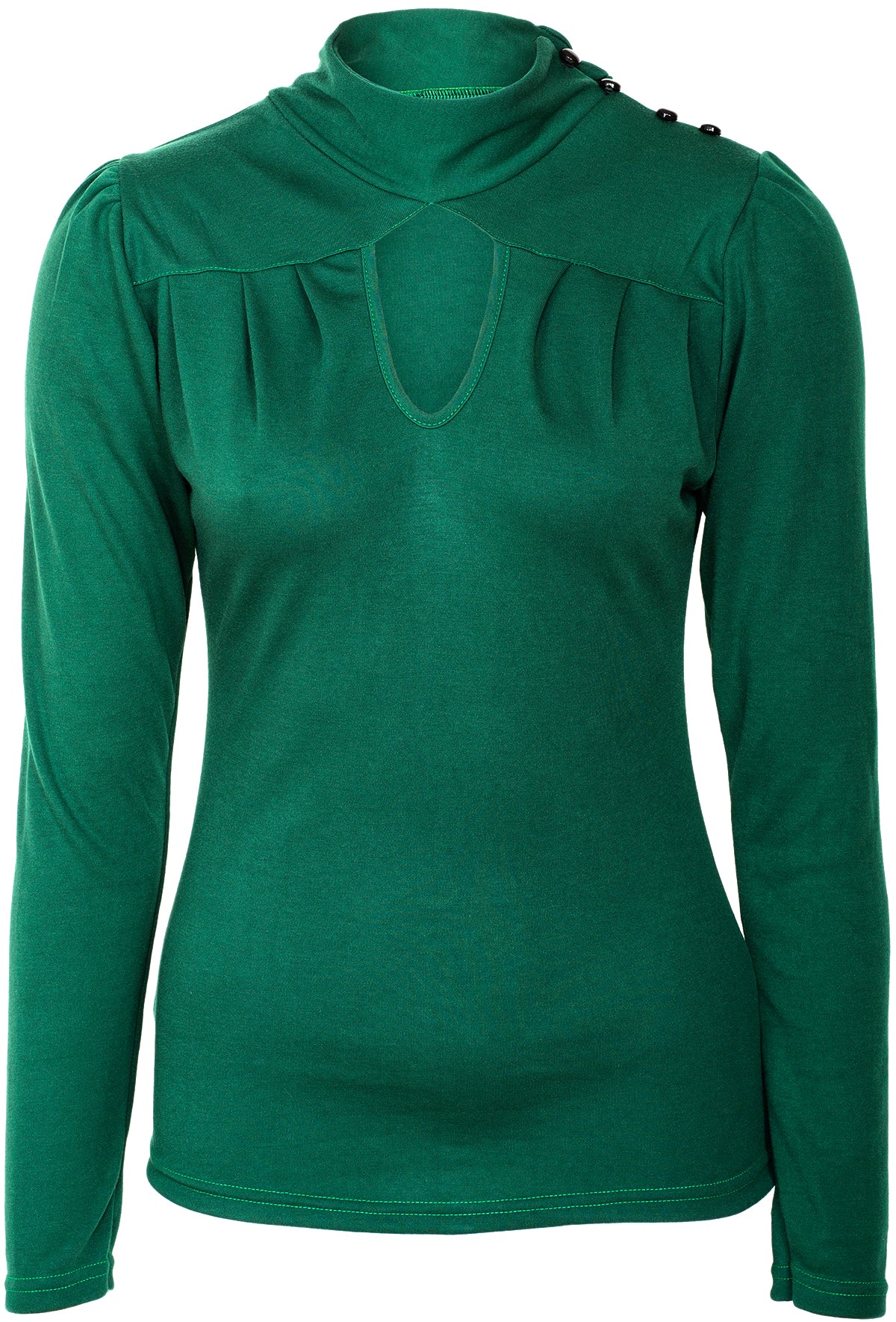 Kuestenluder_LIBBY_50s_PEEPHOLE_Vintage_Collar_Langarm_SHIRT_gr-n