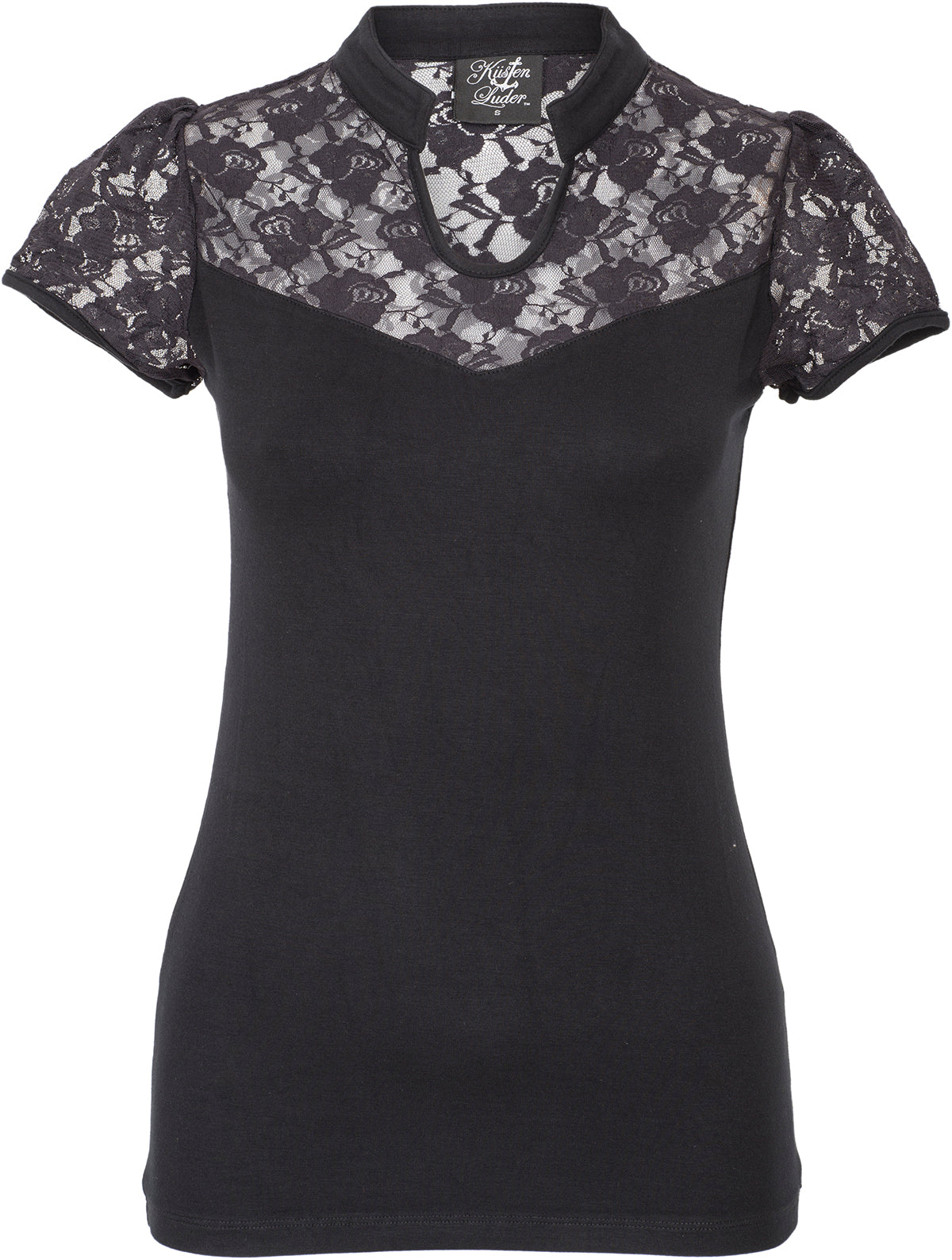 Kuestenluder_LIENTJE_Vintage_Floral_LACE_Rosen_Oberteil_Kurzarm_SHIRT-1