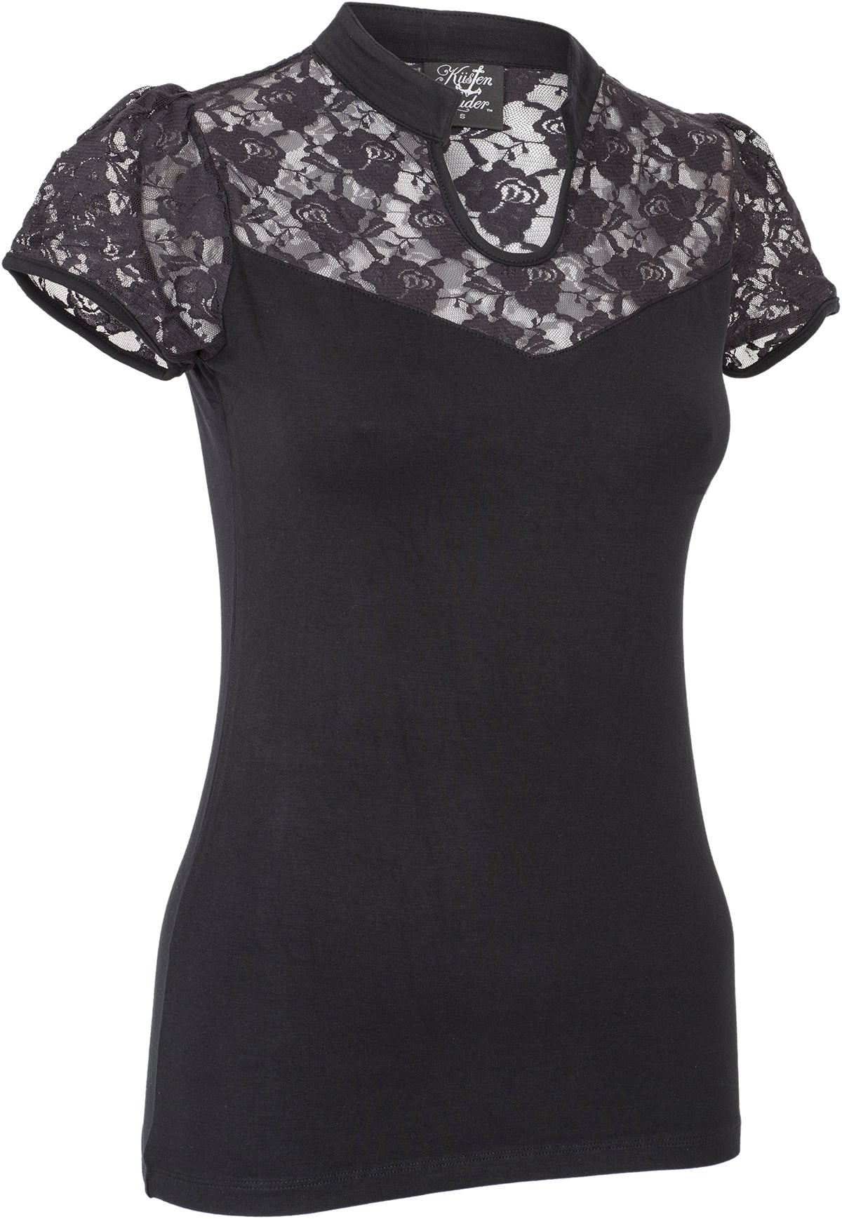 Kuestenluder_LIENTJE_Vintage_Floral_LACE_Rosen_Oberteil_Kurzarm_SHIRT-2