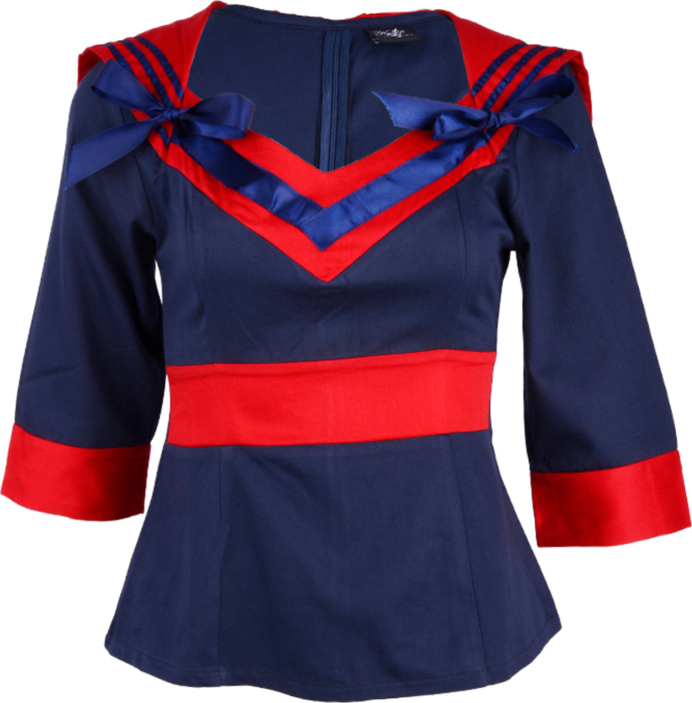 Kuestenluder_LILLIA_Sailor_Vintage_MATROSEN_Bluse_-_NavyblueGpKEtuCFpaDwW