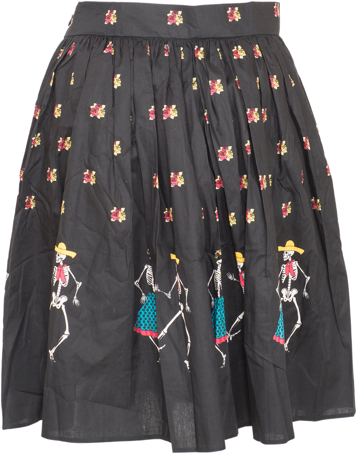 Kuestenluder_LIORA_Mexican_Folklore_SKELETON_Skelet_Rosen_Swing_Skirt_ROCK-4eenJRomP3uLQU