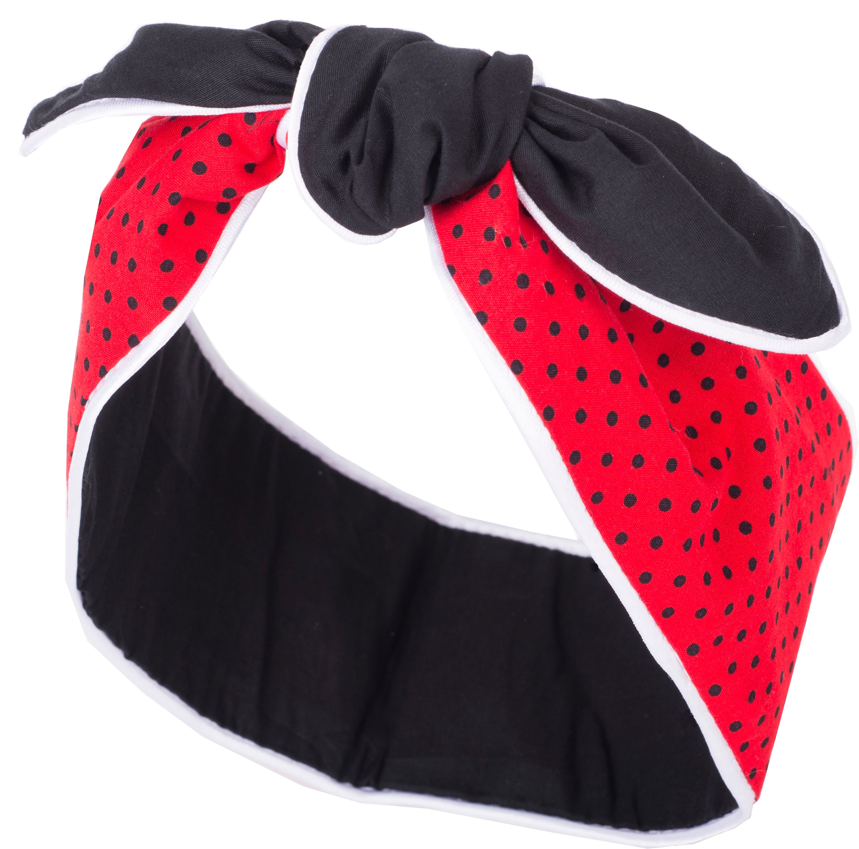 Kuestenluder_LOROSA_Punkte_POLKA_DOT_Plain_Paspel_HAARBAND_Hair_Band-3SucfxDQRP37T7