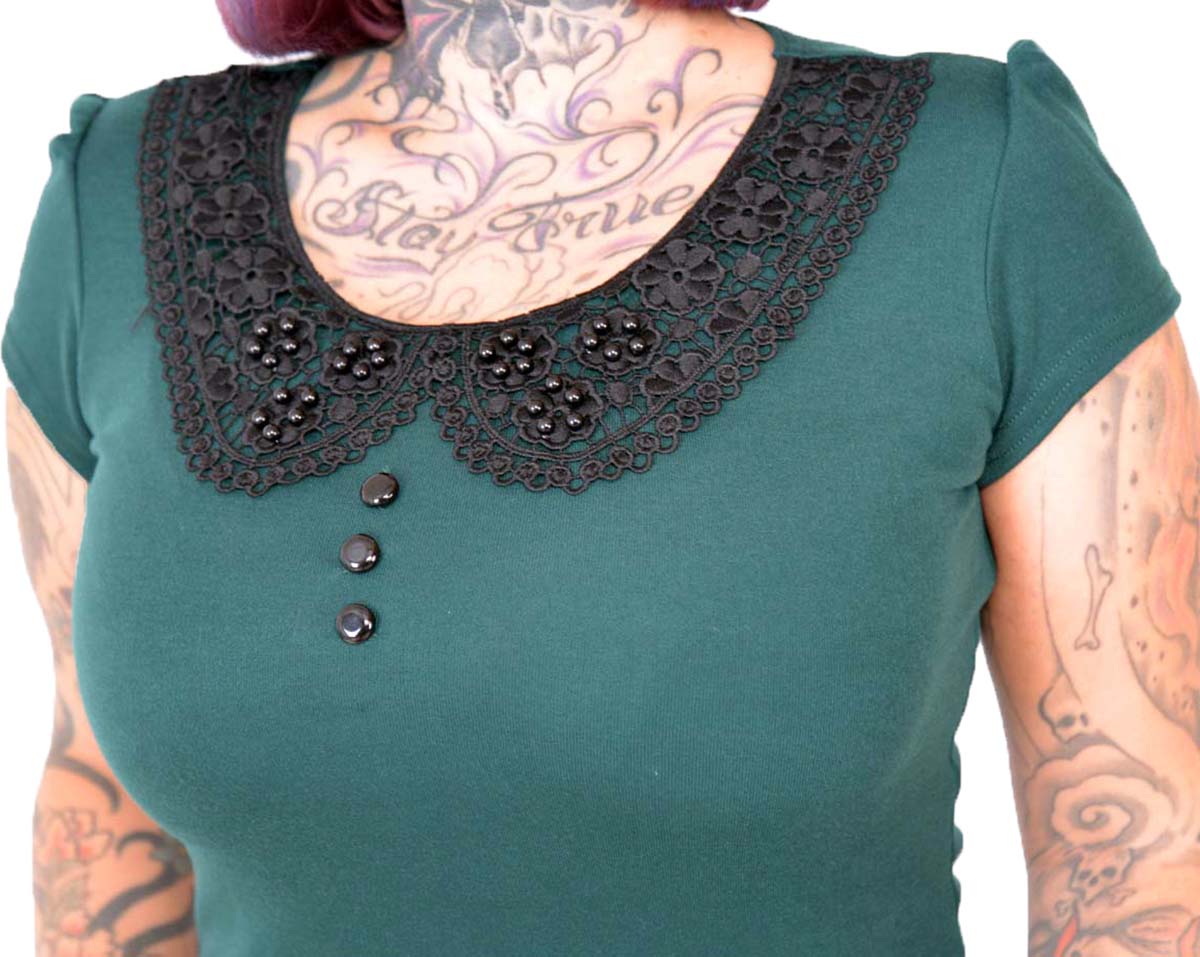 Kuestenluder_LOTTY_Vintage_CROCHET_Bubikragen_Kurzarm_SHIRT_Gruen-4