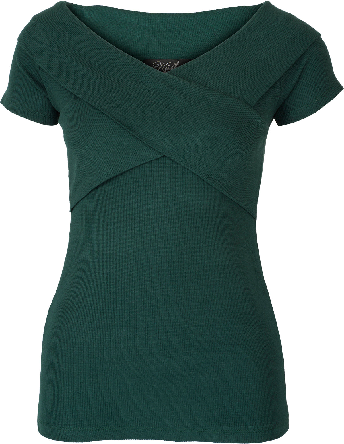 Kuestenluder_LUZIE_Vintage_WRAP_Rippstrick_KURZARM_Shirt_Oberteil_Gruen-1