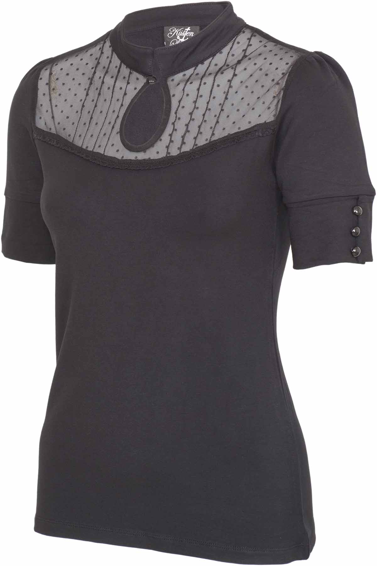 Kuestenluder_LYRA_Vintage_Polka_Dot_MESH_Peephole_Collar_SHIRT_Bluse_Blk-39eAMloMKzNGTr